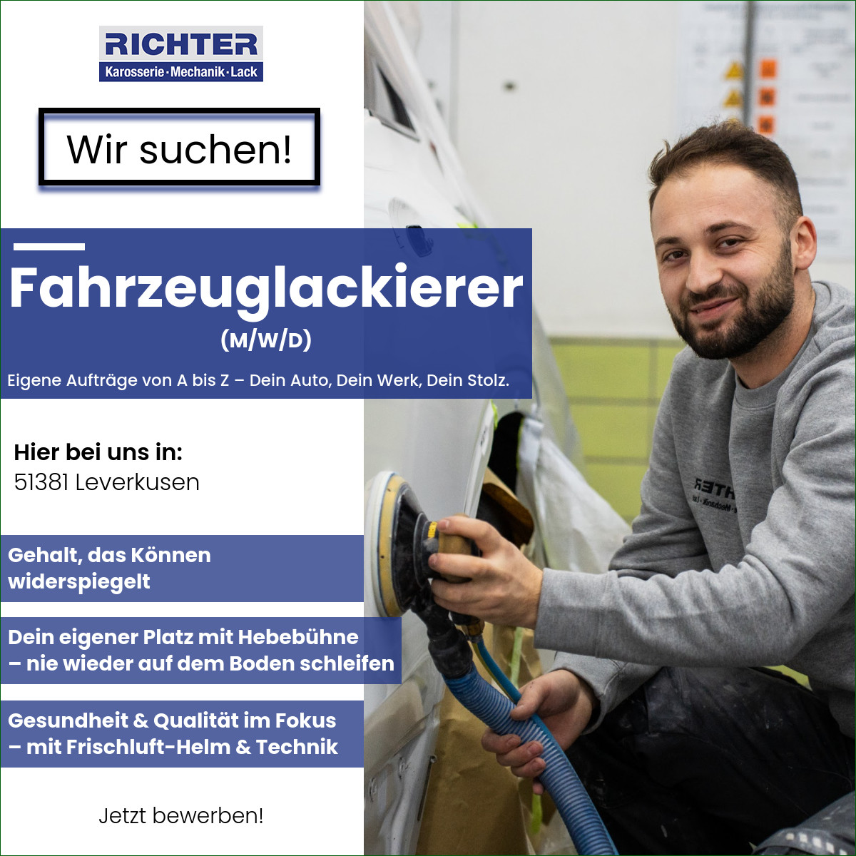 Richter Leverkusen - Jobs Facebook ad