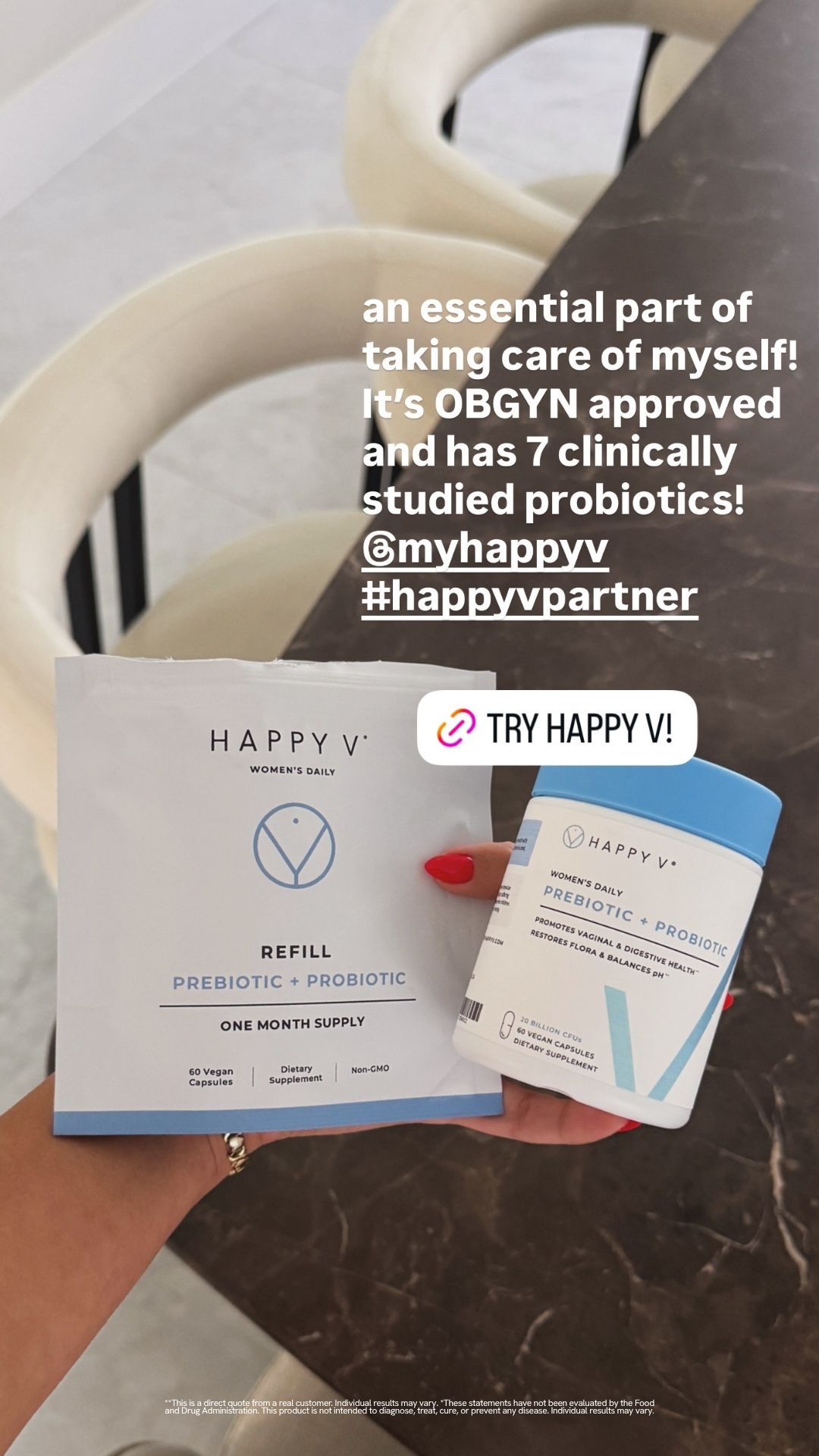 Happy V Facebook ad
