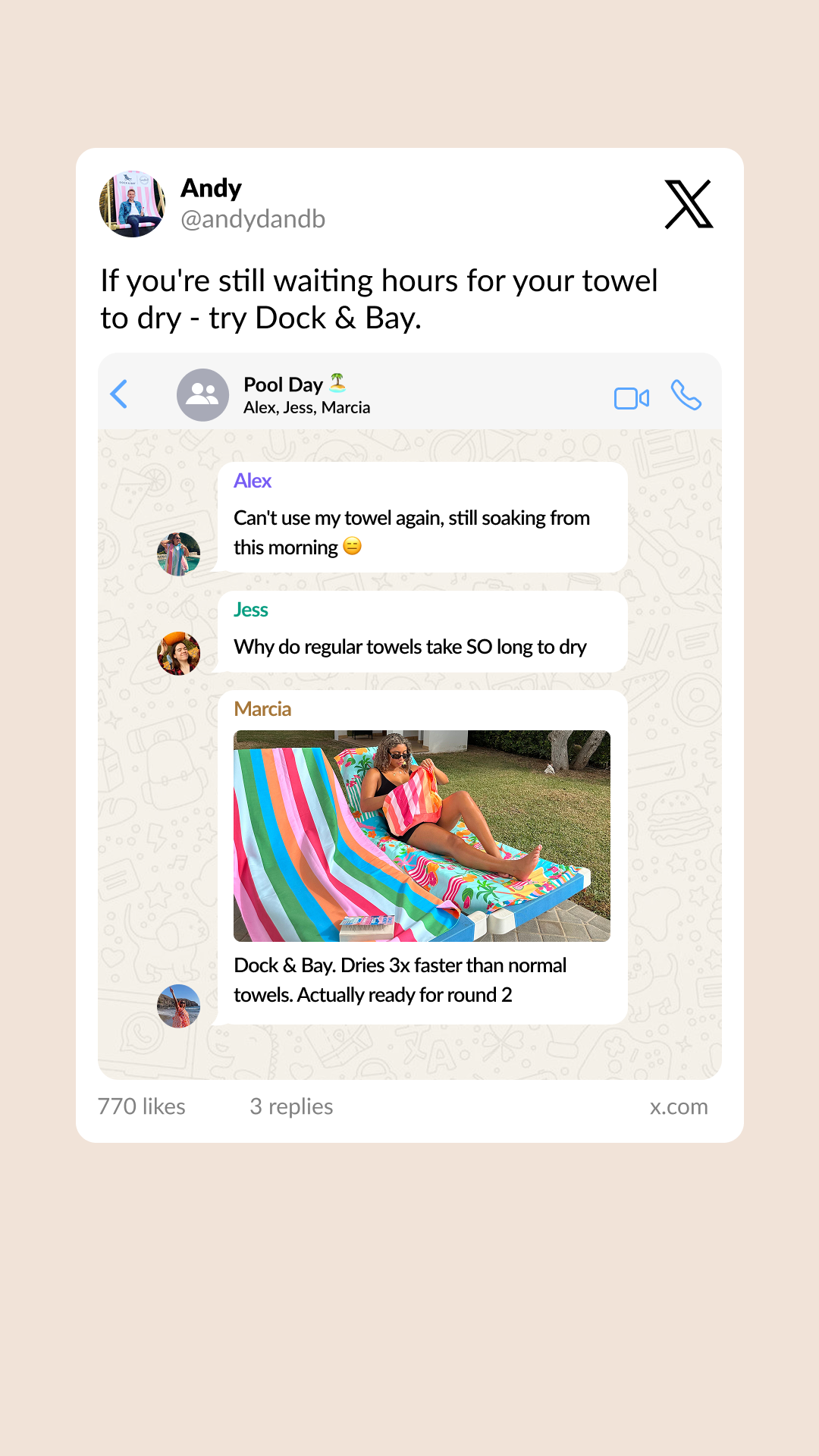 Dock & Bay Facebook ad