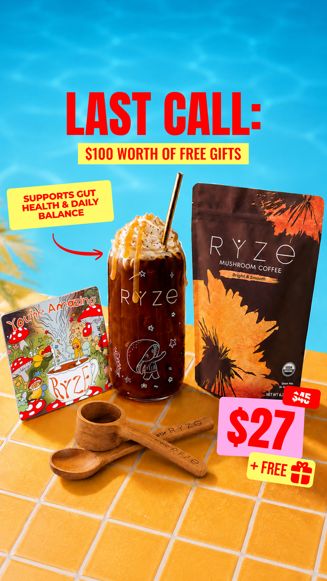 RYZE Superfoods Facebook ad