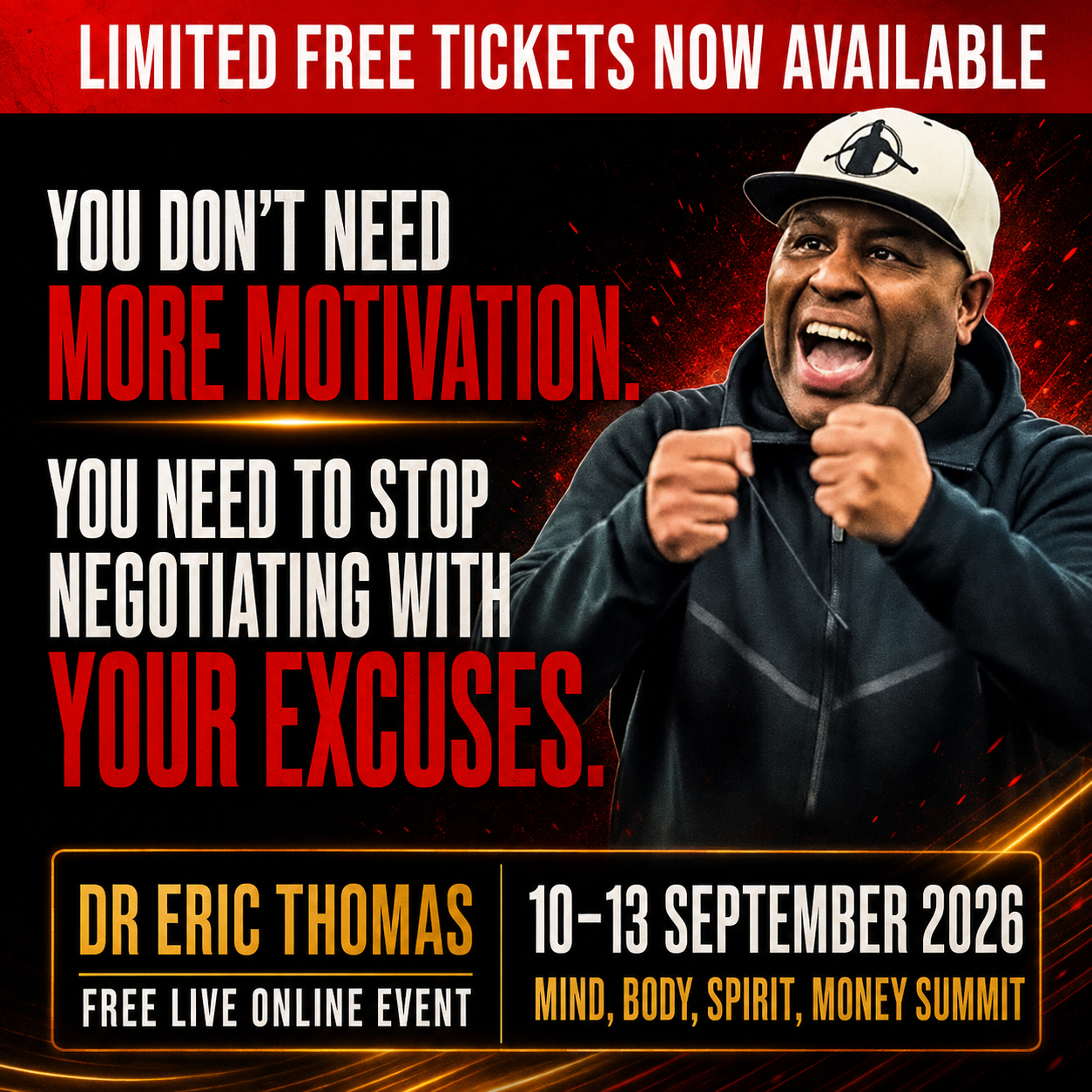 REAL Success Facebook ad: [BOOK YOUR FREE TICKET] MIND, BODY, SPIRIT, MONEY SUMMIT
