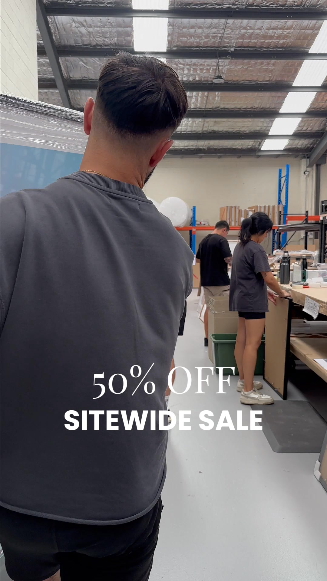 Style My Wall Facebook ad: 50% Off Everything Birthday Sale
