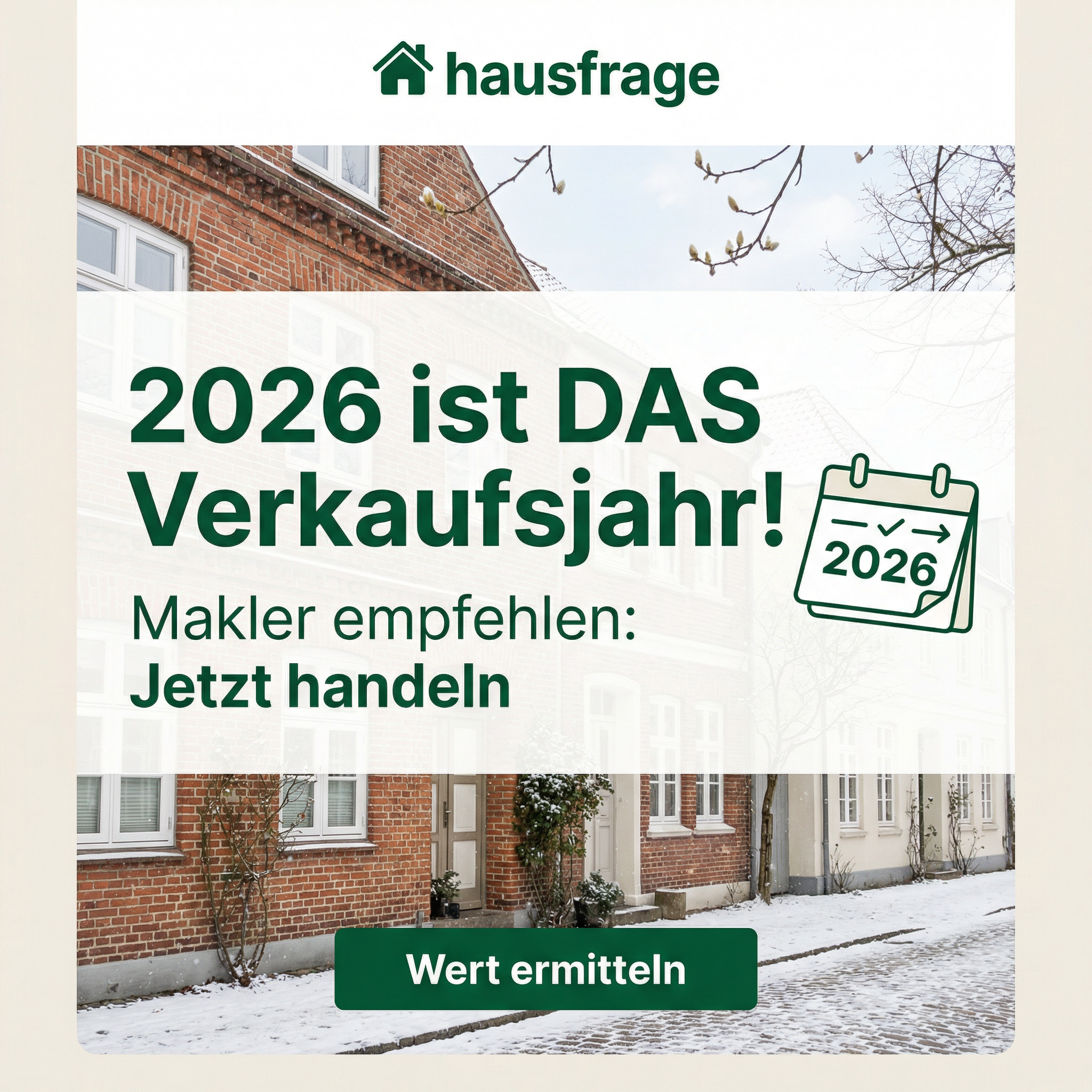 Hausfrage Facebook ad