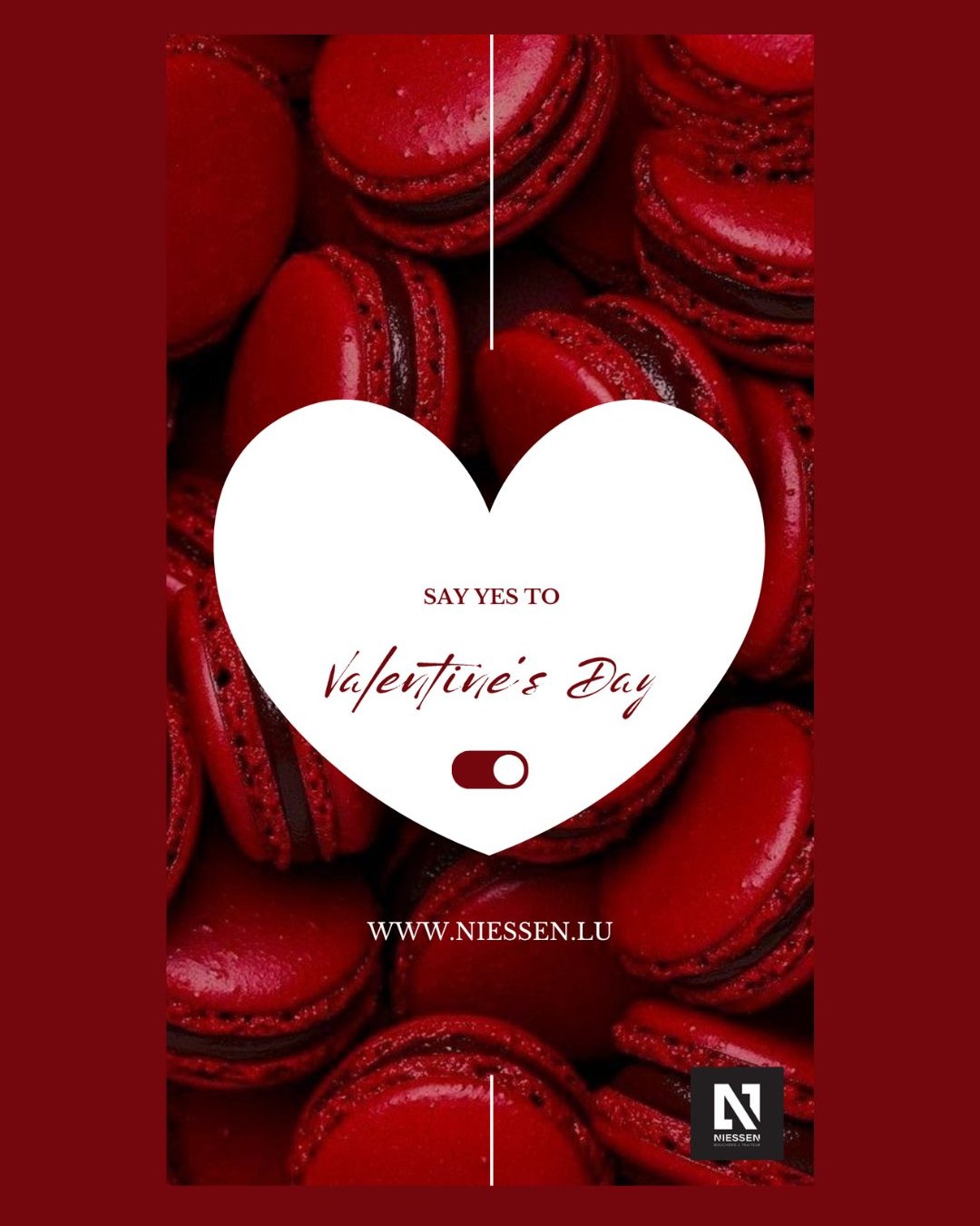 Niessen Boucherie Facebook ad: Saint-Valentin chez Traiteur Niessen