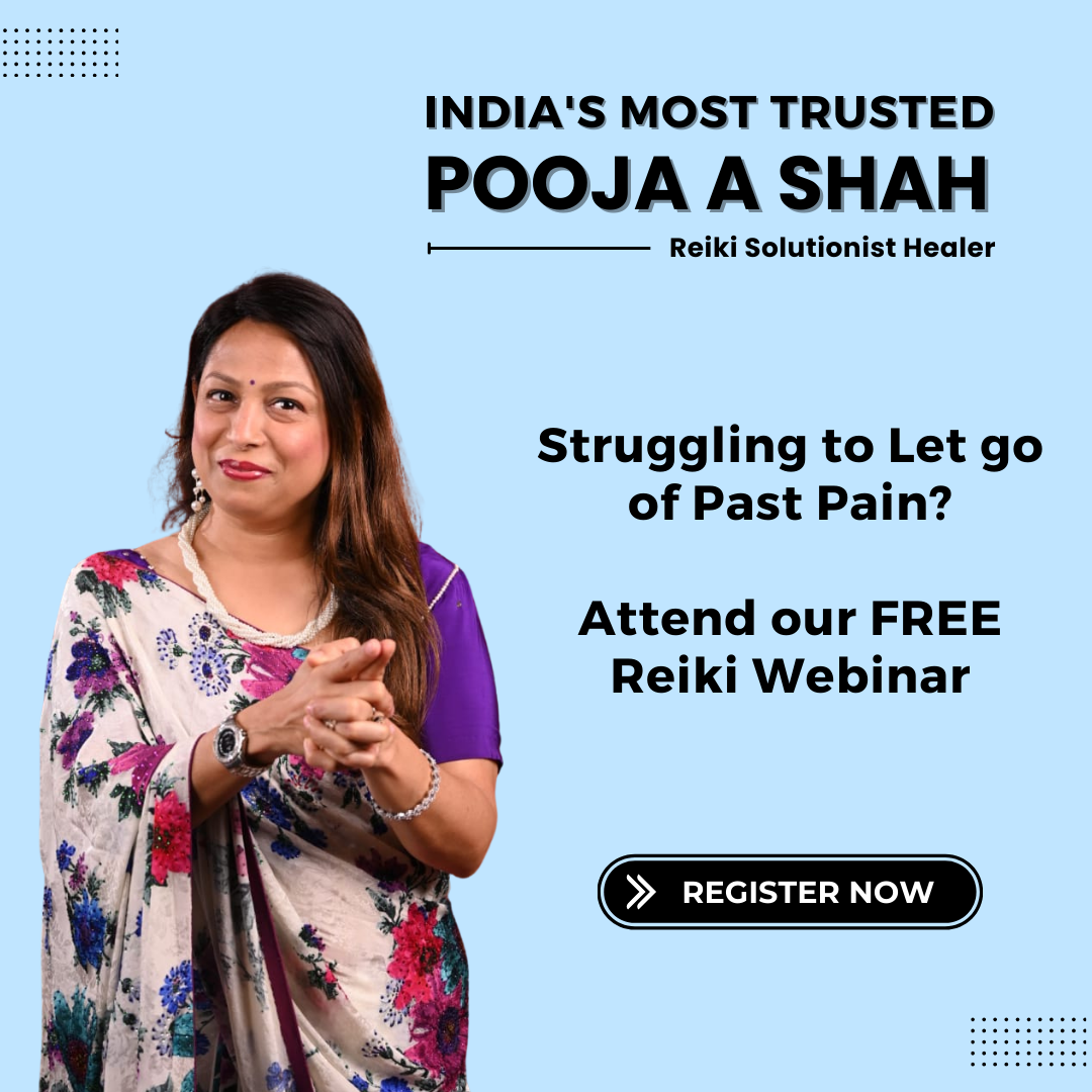 Pooja A Shah - Life Coach Facebook ad: Free REIKI Webinar