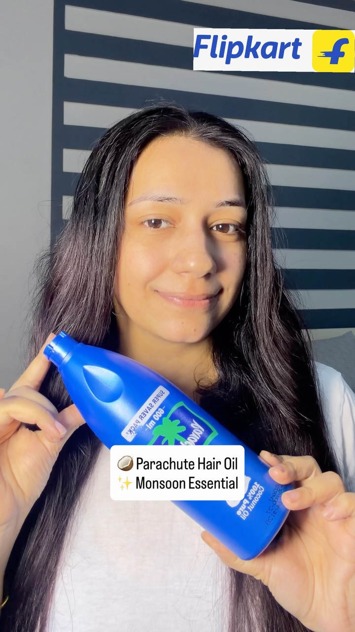 Flipkart Beauty Facebook ad: Regular hair oiling + Parachute Hair Oil =…