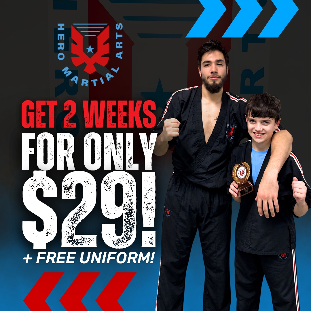 Hero Martial Arts Mt. Juliet, TN Facebook ad: Registration is Now Open