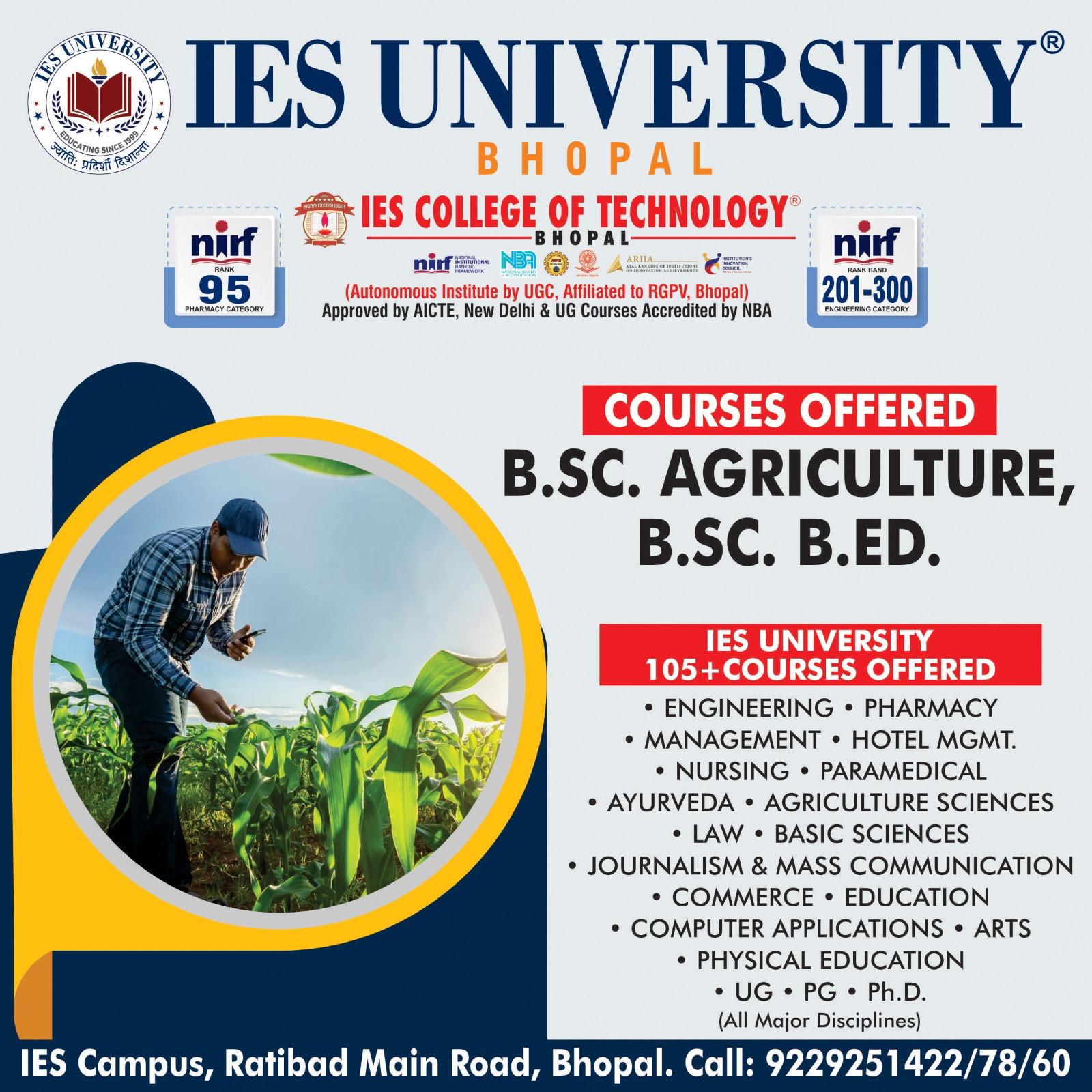 IES University, Bhopal Facebook ad