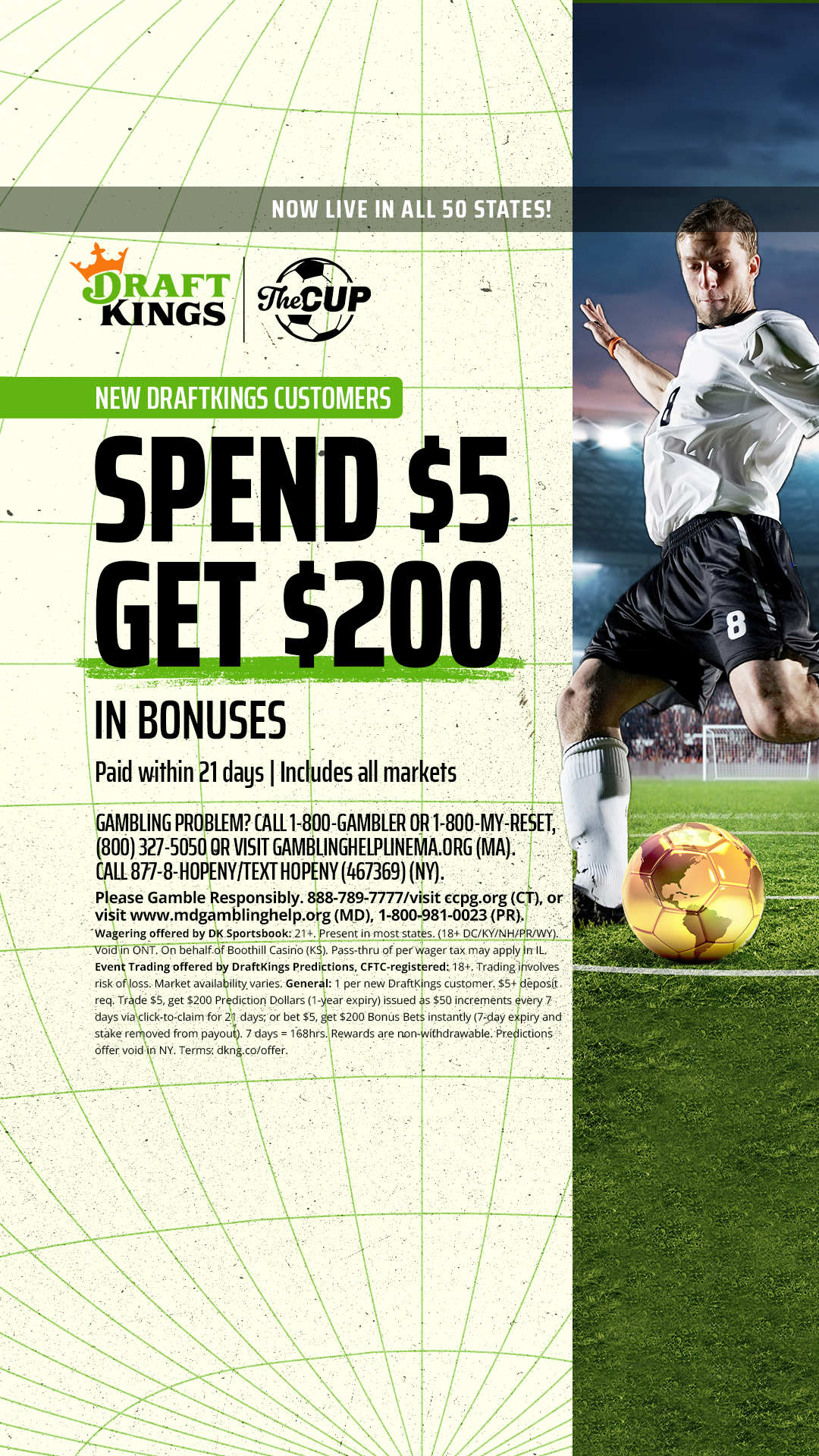 DraftKings Sports Facebook ad