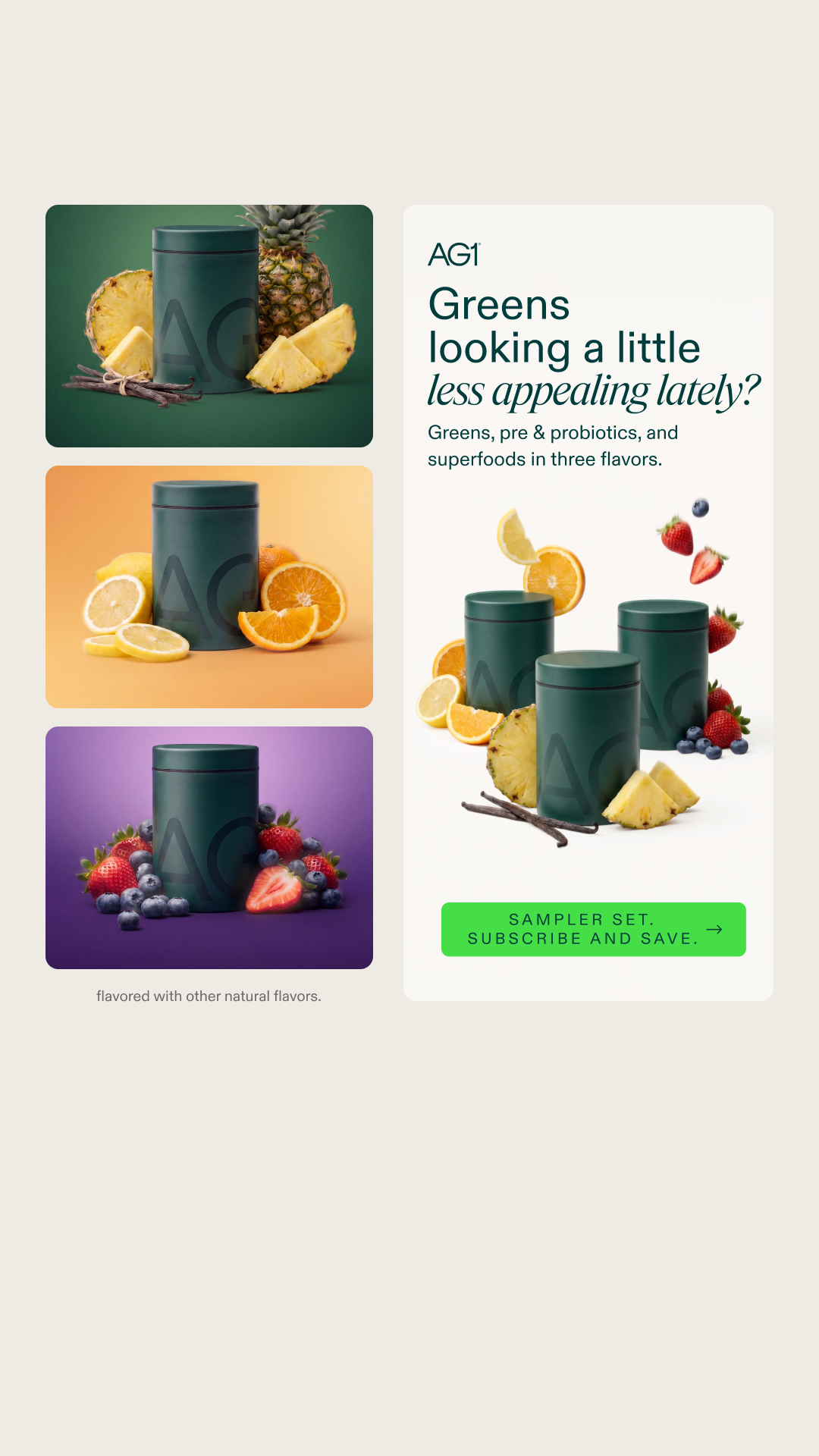 AG1 by Athletic Greens Facebook ad