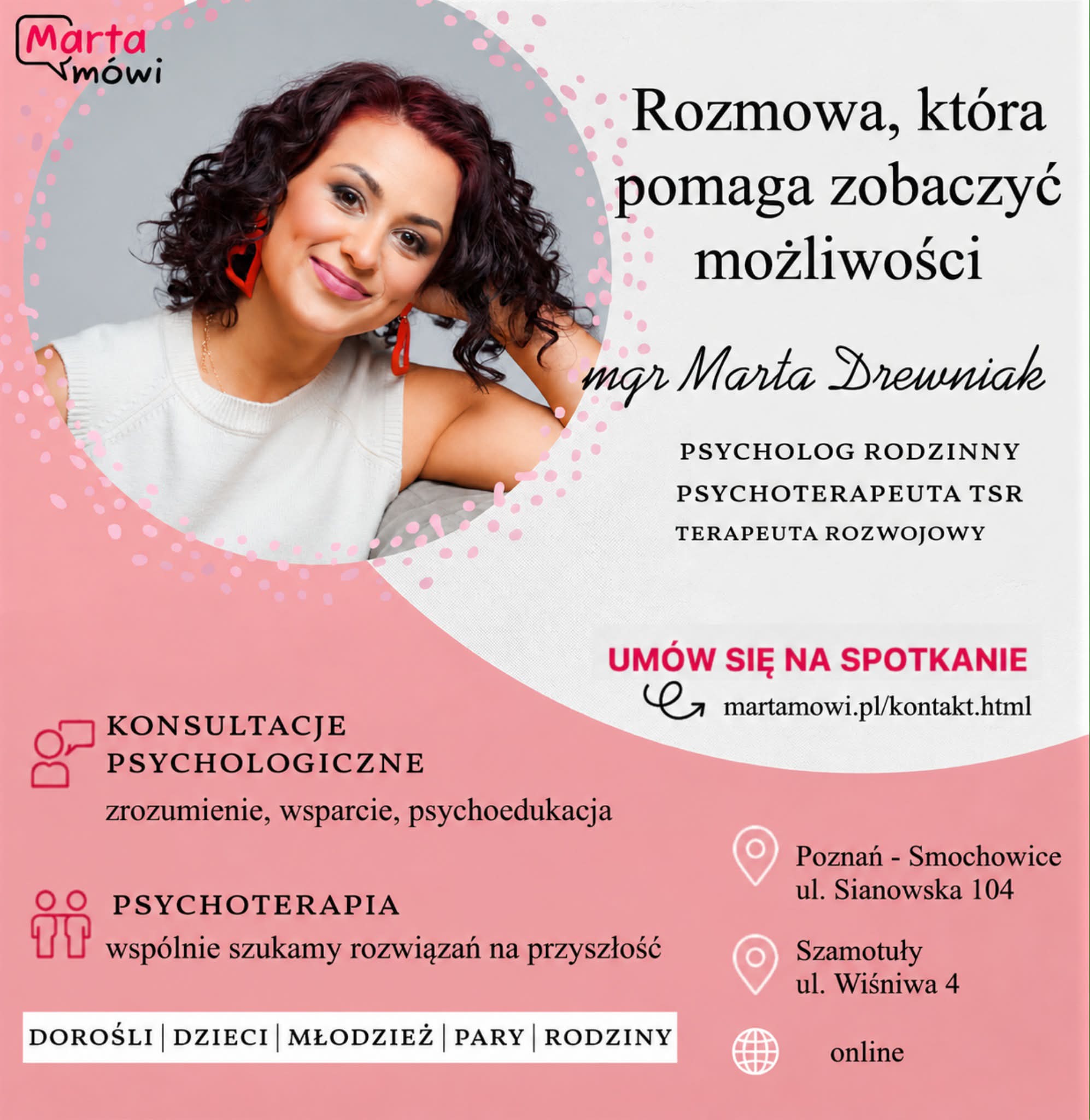 Marta Mówi Facebook ad: Czasem wystarczy jedna bezpieczna rozmowa, żeby zobaczyć…