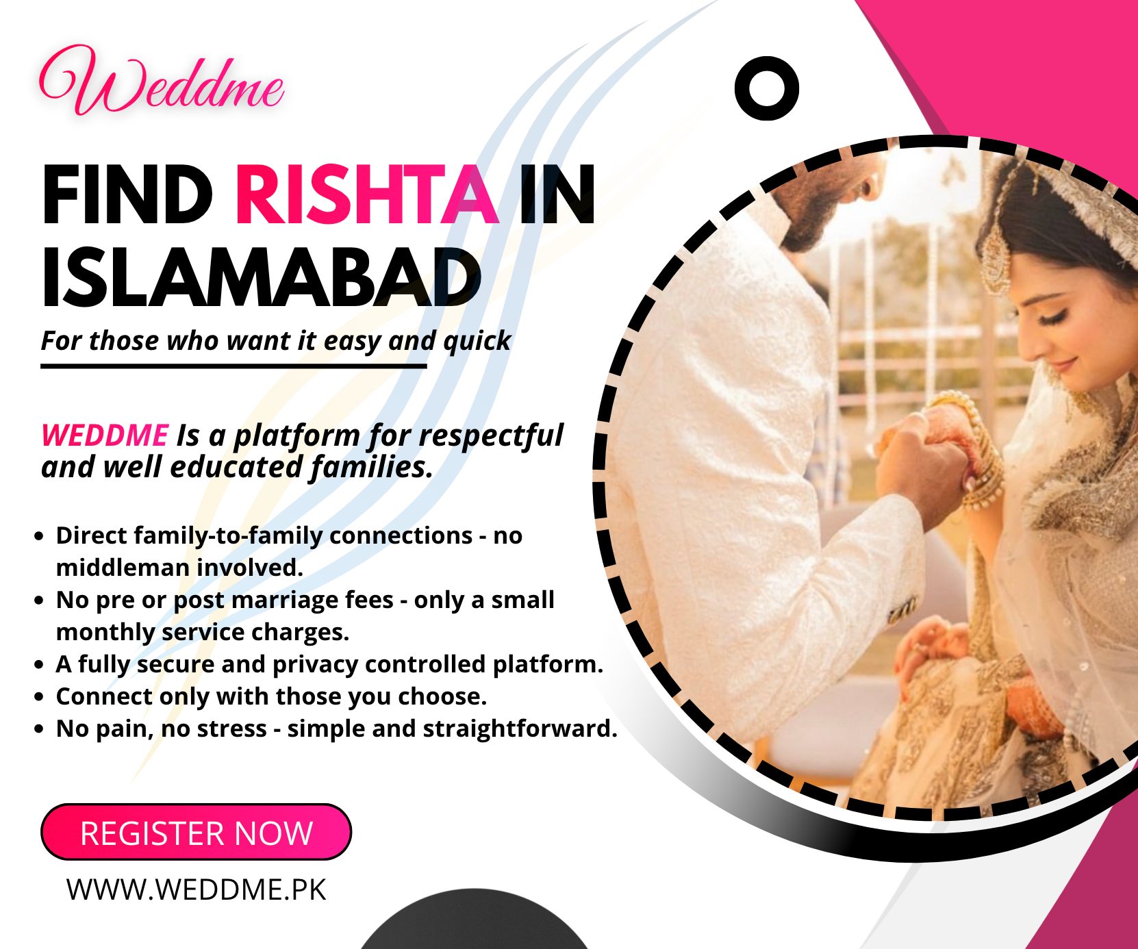 Weddme Facebook ad