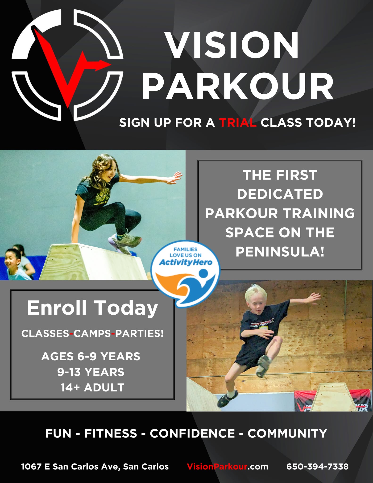 visionparkour Facebook ad