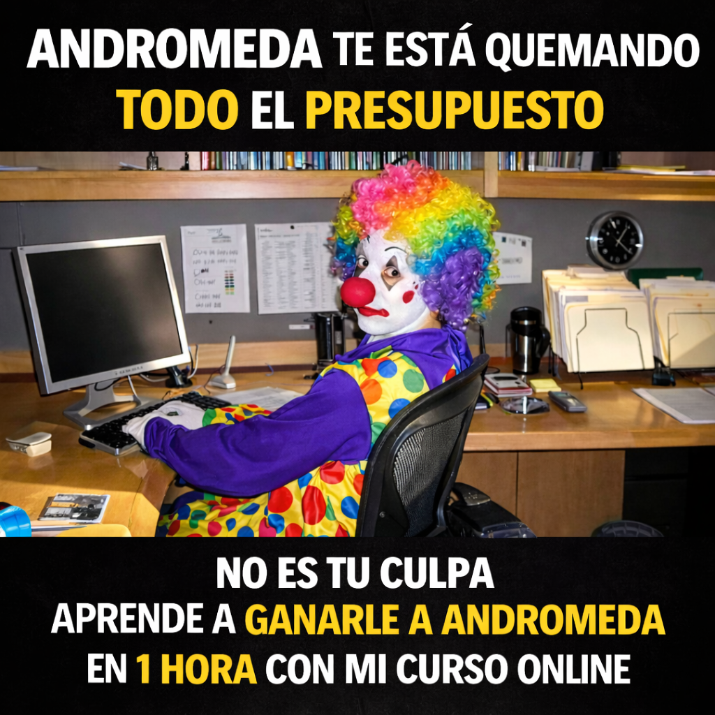 El otro romulo Facebook ad: Andromeda está quemando tu dinero