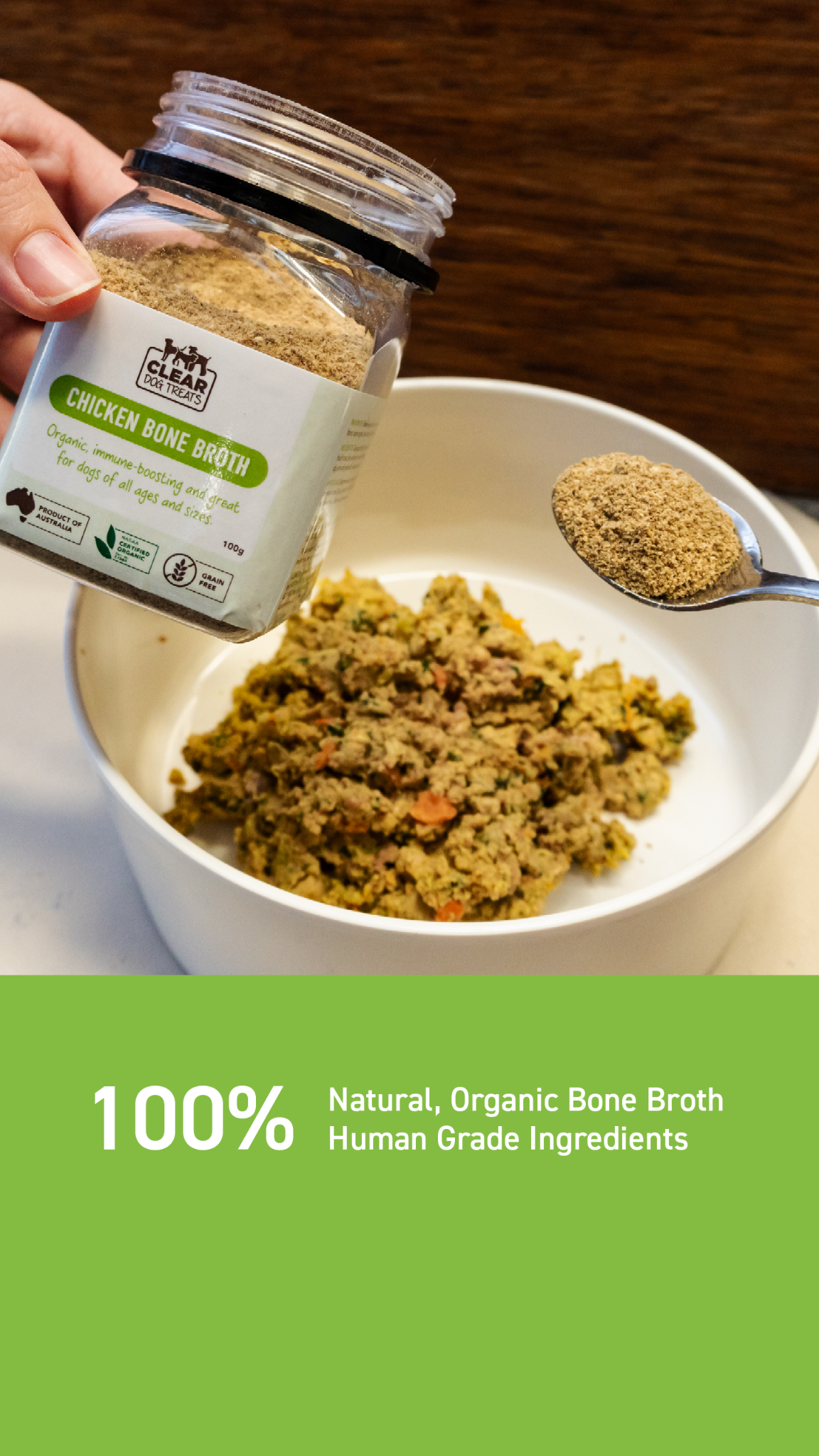 CLEAR Dog Treats Facebook ad