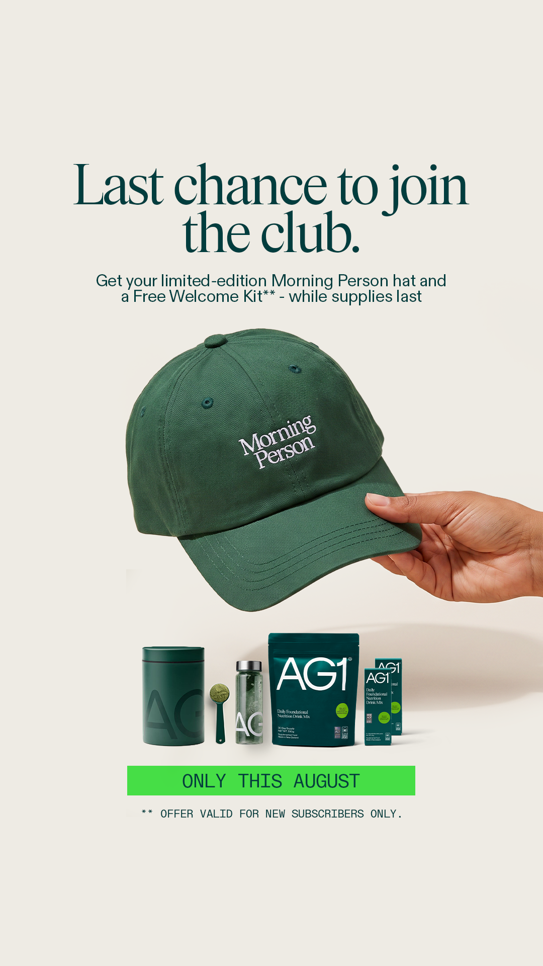 AG1 by Athletic Greens Facebook ad