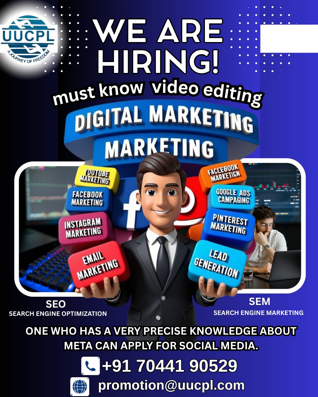 Upturn United Consultancy Pvt Ltd. Facebook ad: WE ARE HIRING!