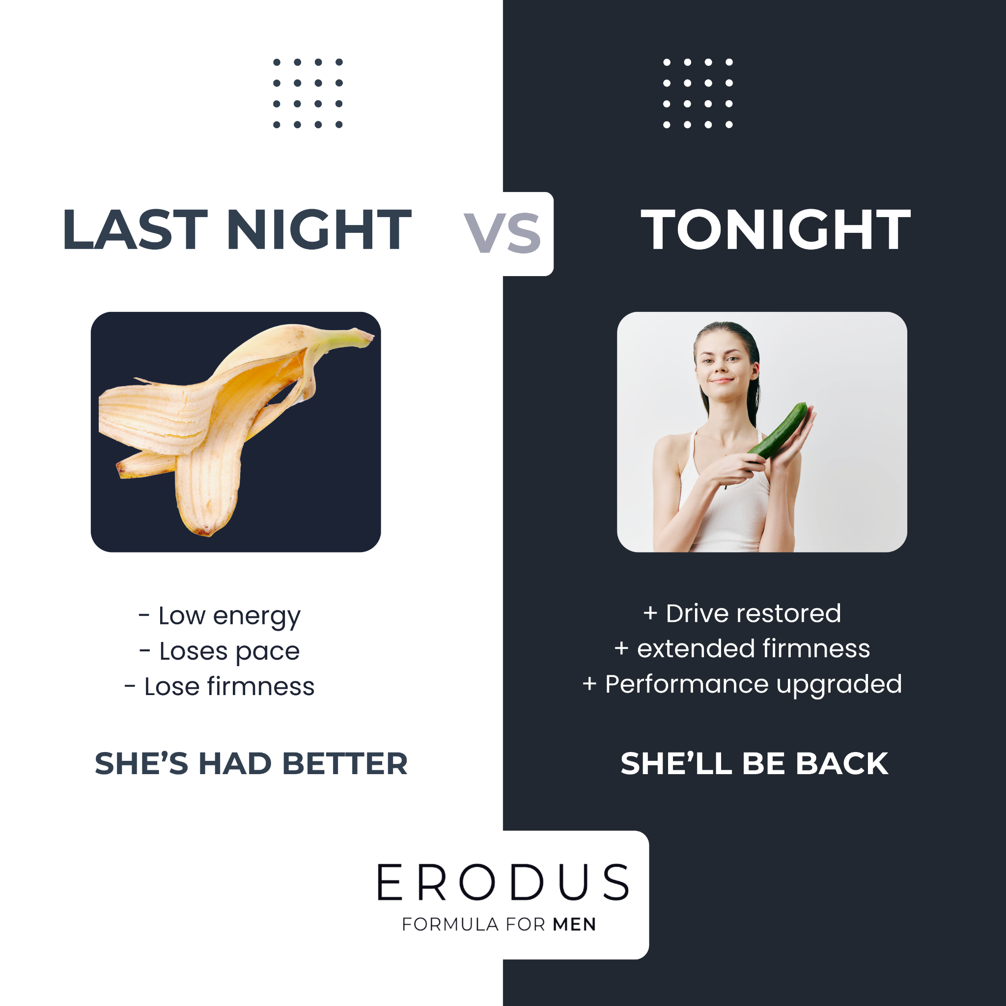 Erodus Formula For Men Facebook ad