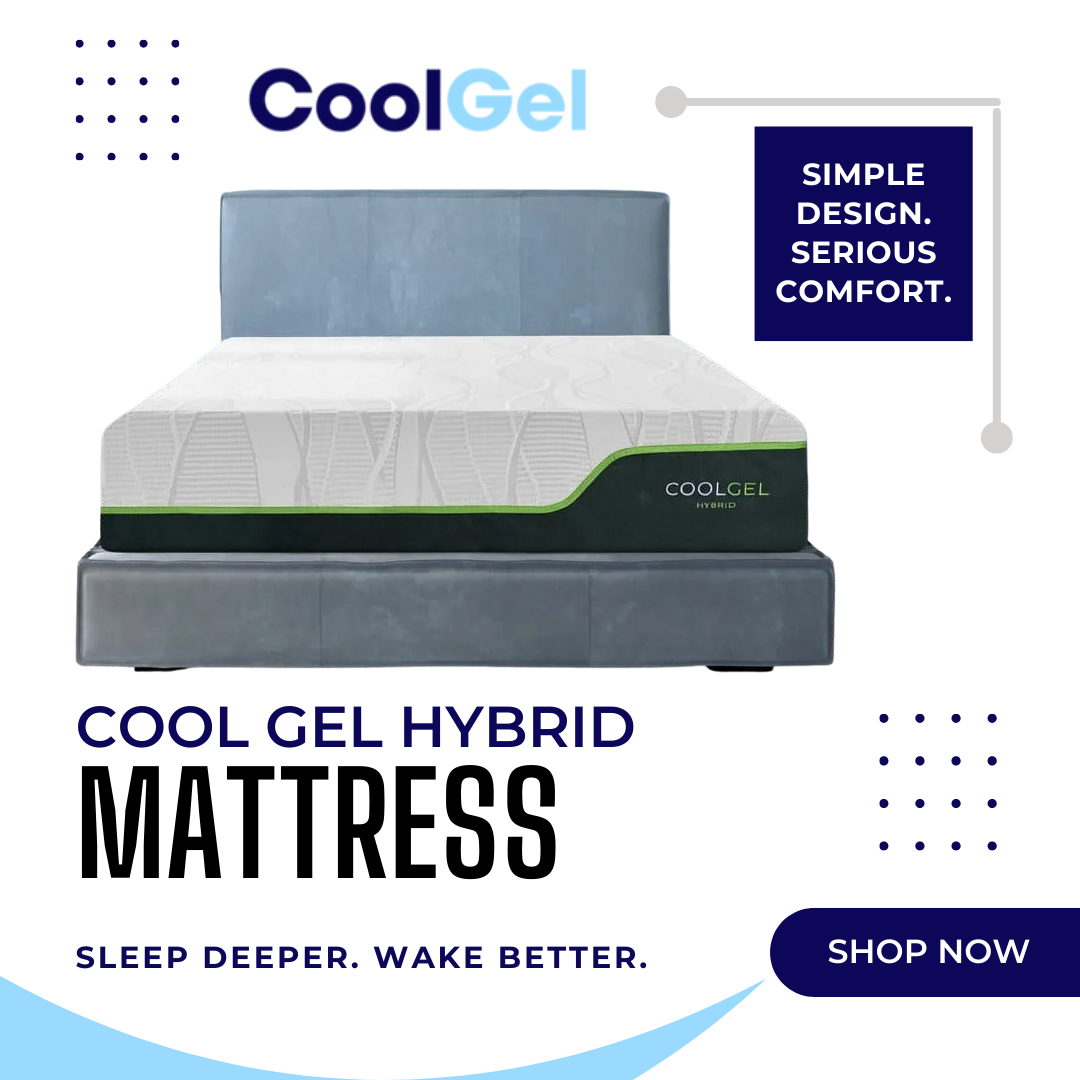 Cool Gel Facebook ad: Tired of waking up hot and restless?