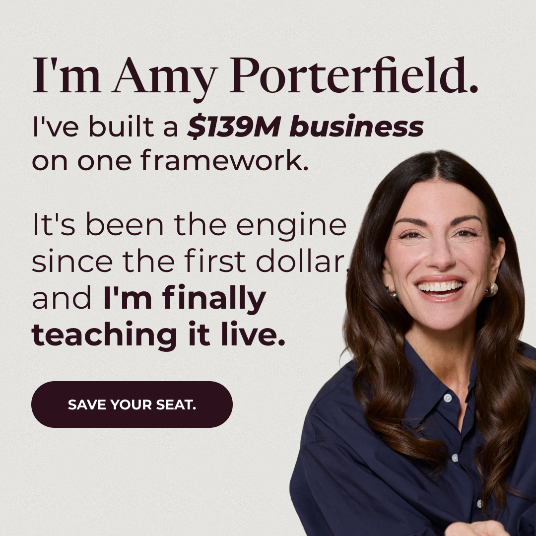 Amy Porterfield Facebook ad