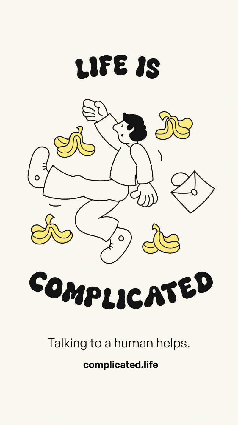 complicated.life Facebook ad