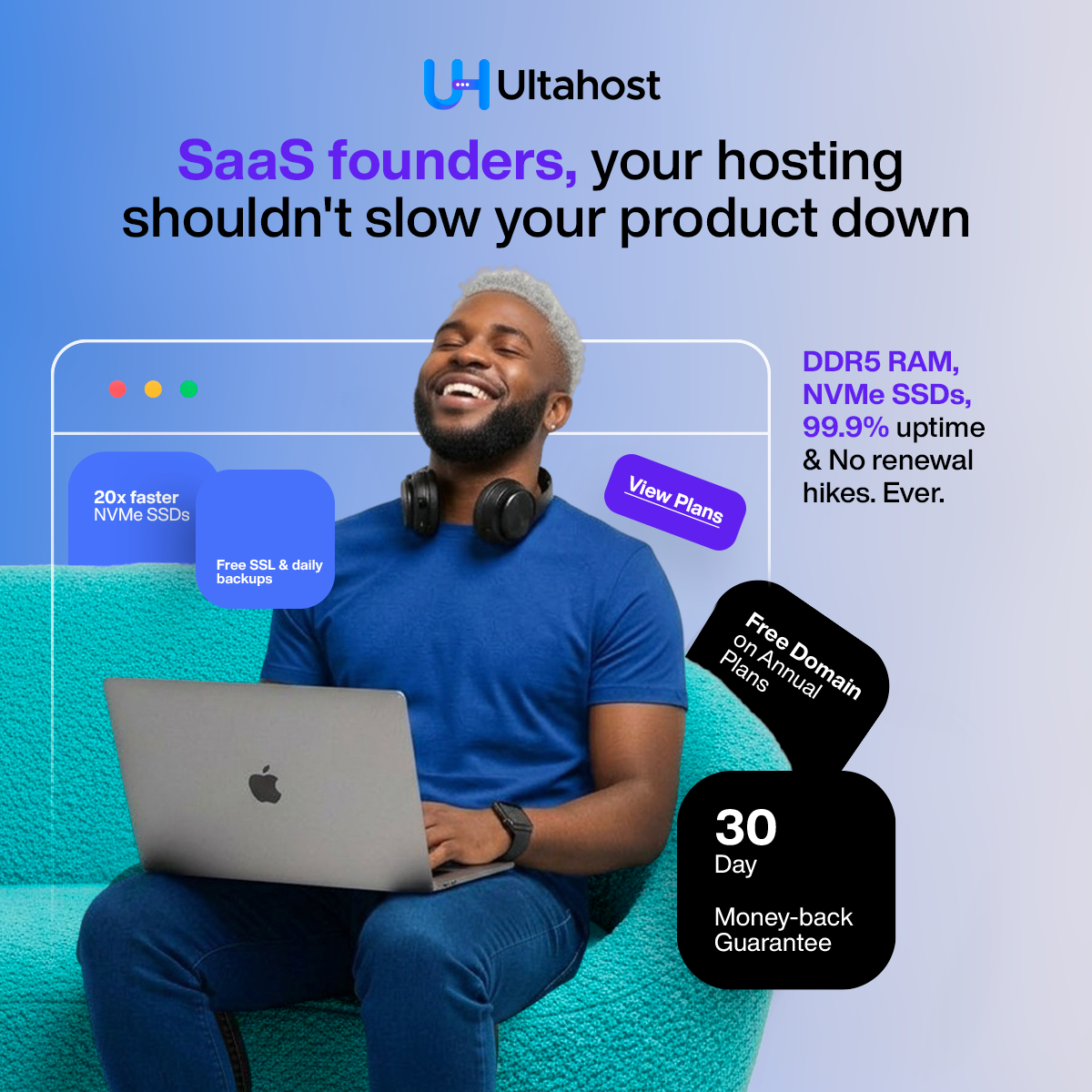 UltaHost Facebook ad