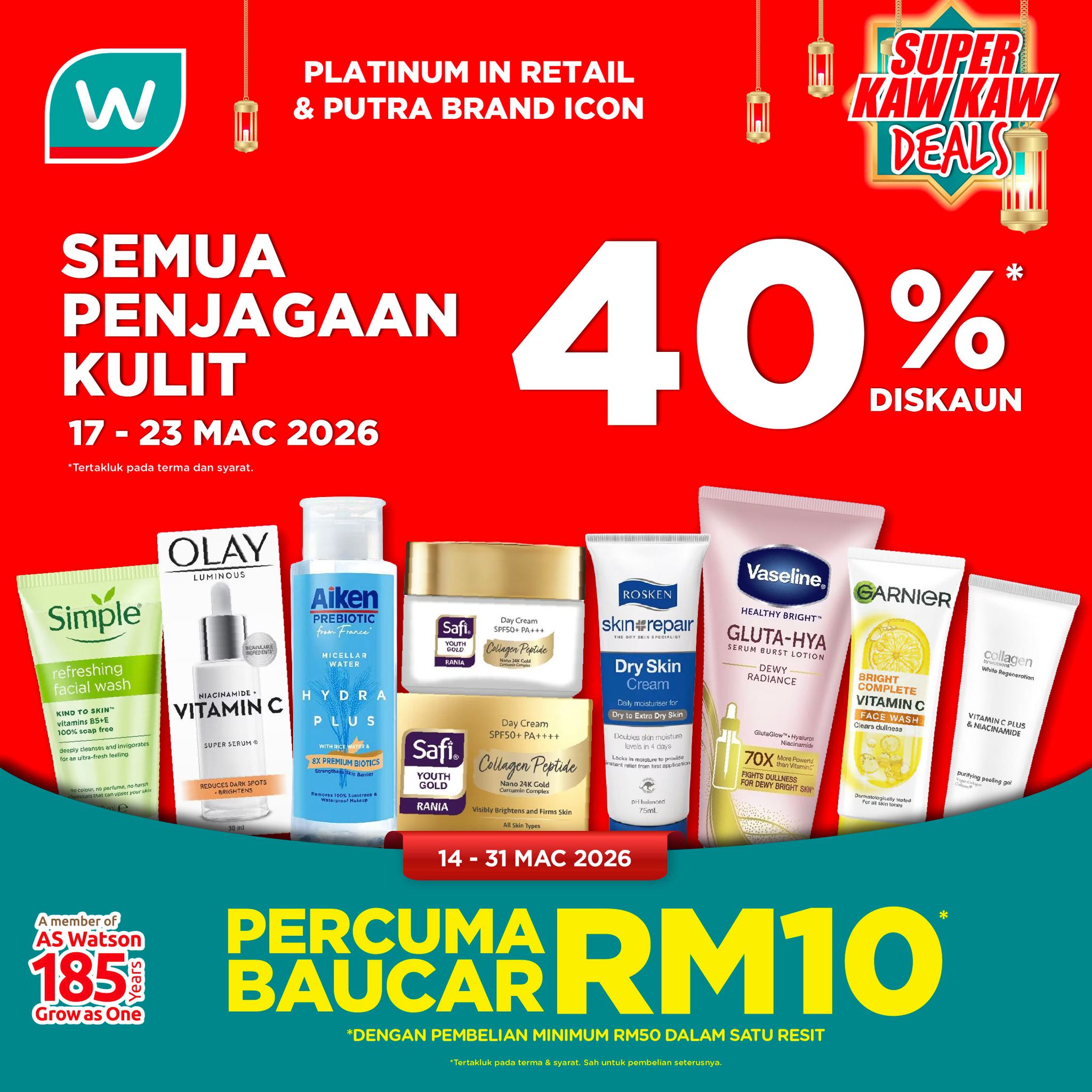 Watsons Facebook ad
