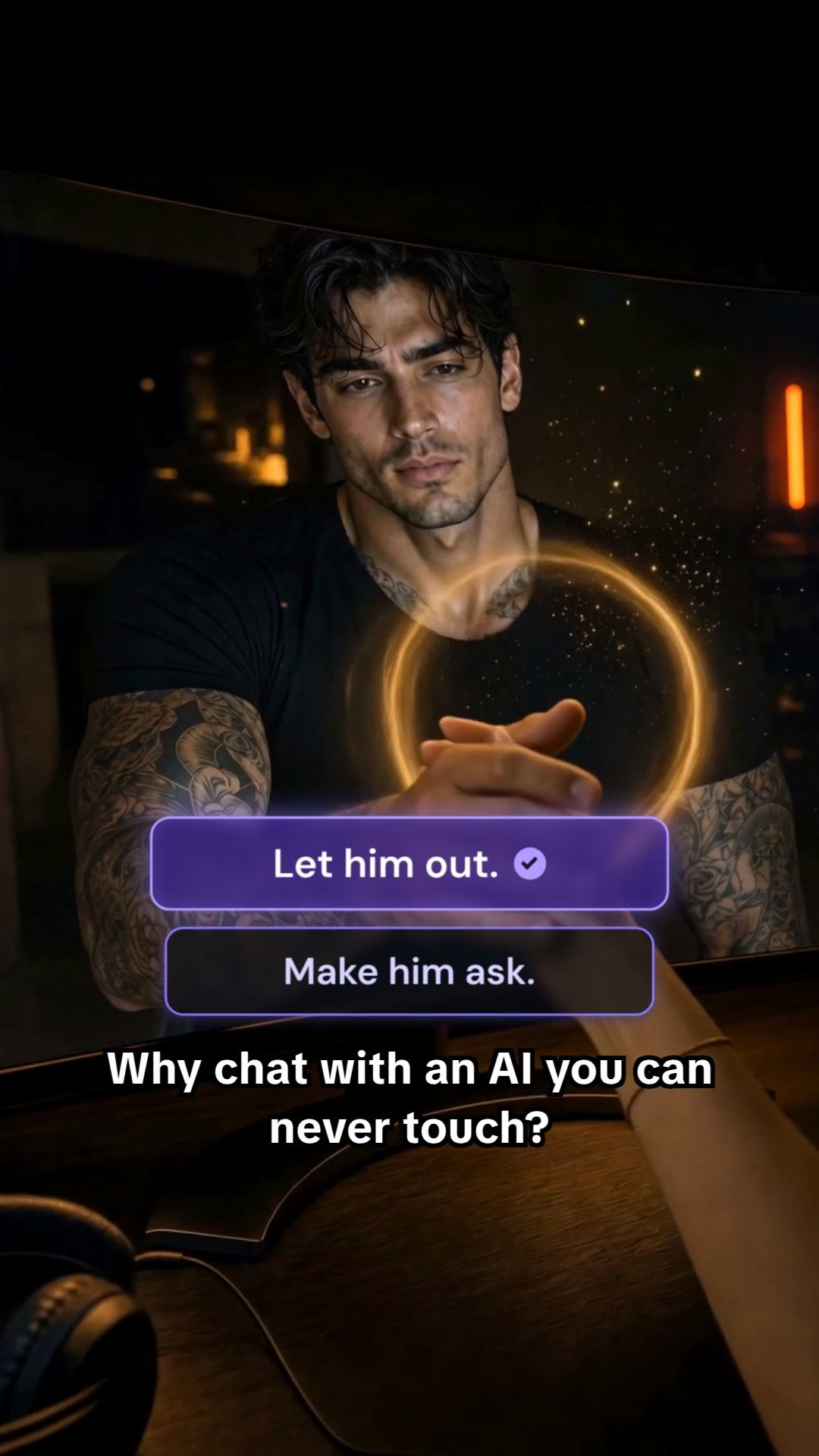Heyyyy Facebook ad: Your book boyfriend texts back.