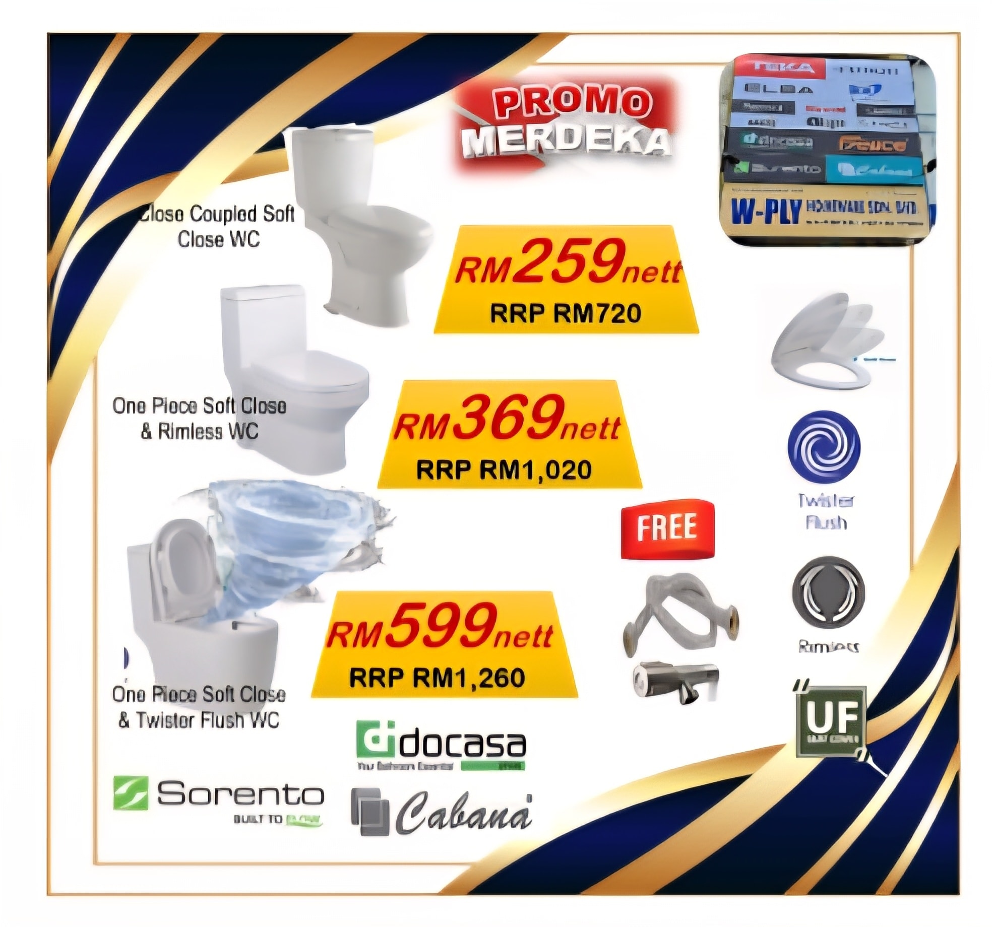 W-Ply Homeware Sdn Bhd Facebook ad: Merdeka! Merdeka! Merdeka!