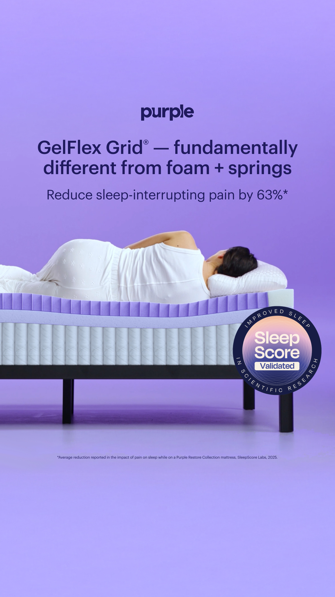 Purple Facebook ad