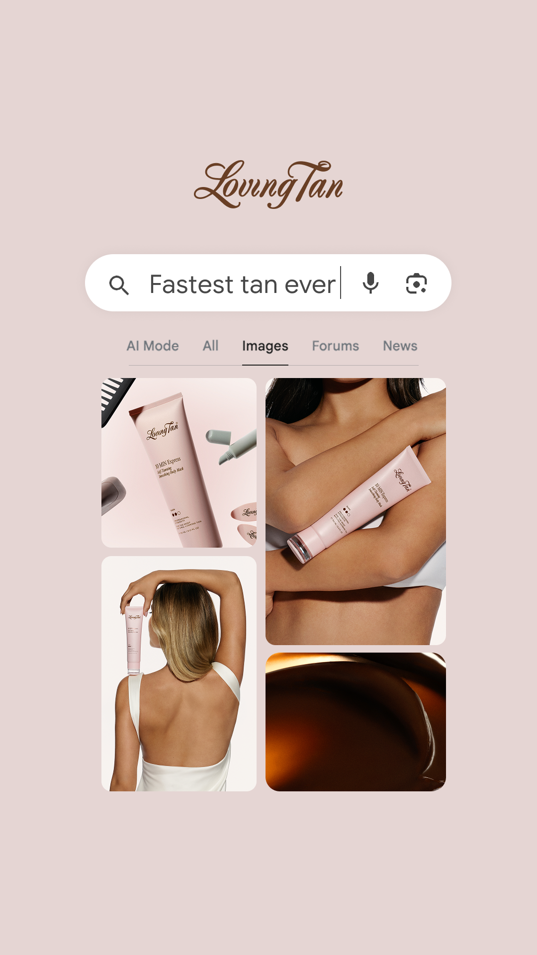 Loving Tan Facebook ad
