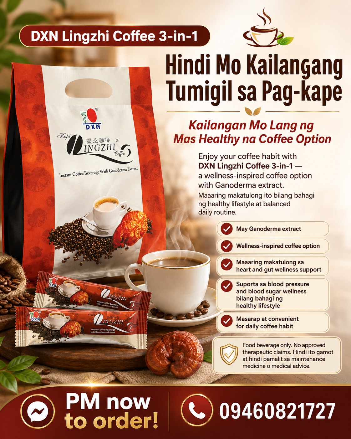 DXN Organic Products Online Store Facebook ad