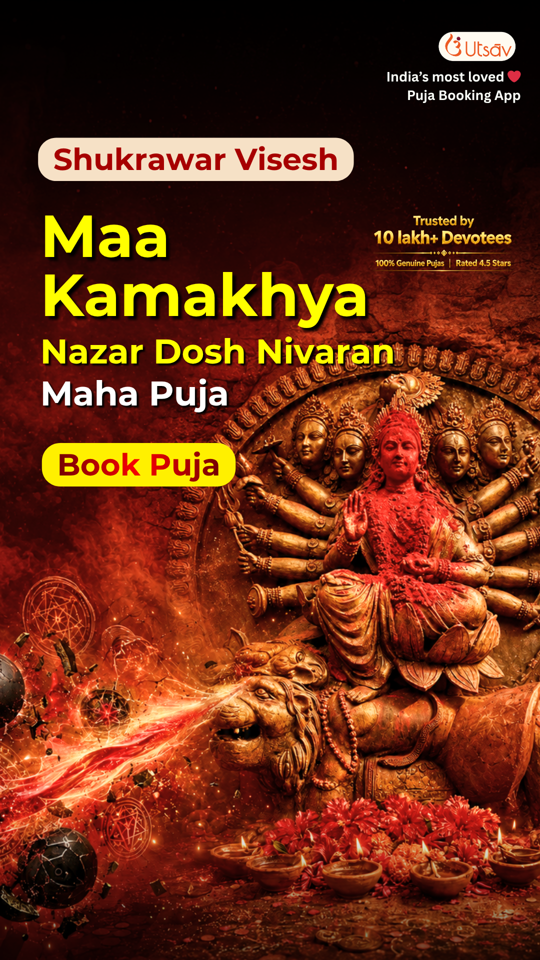 Utsav App Pujas Facebook ad
