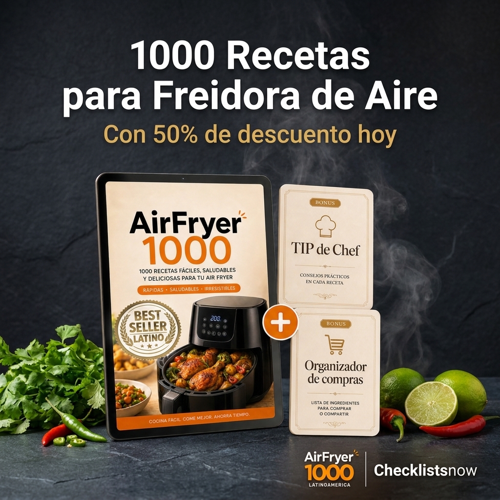 AirFryer1000 Facebook ad: 1.000 recetas para tu Air Fryer