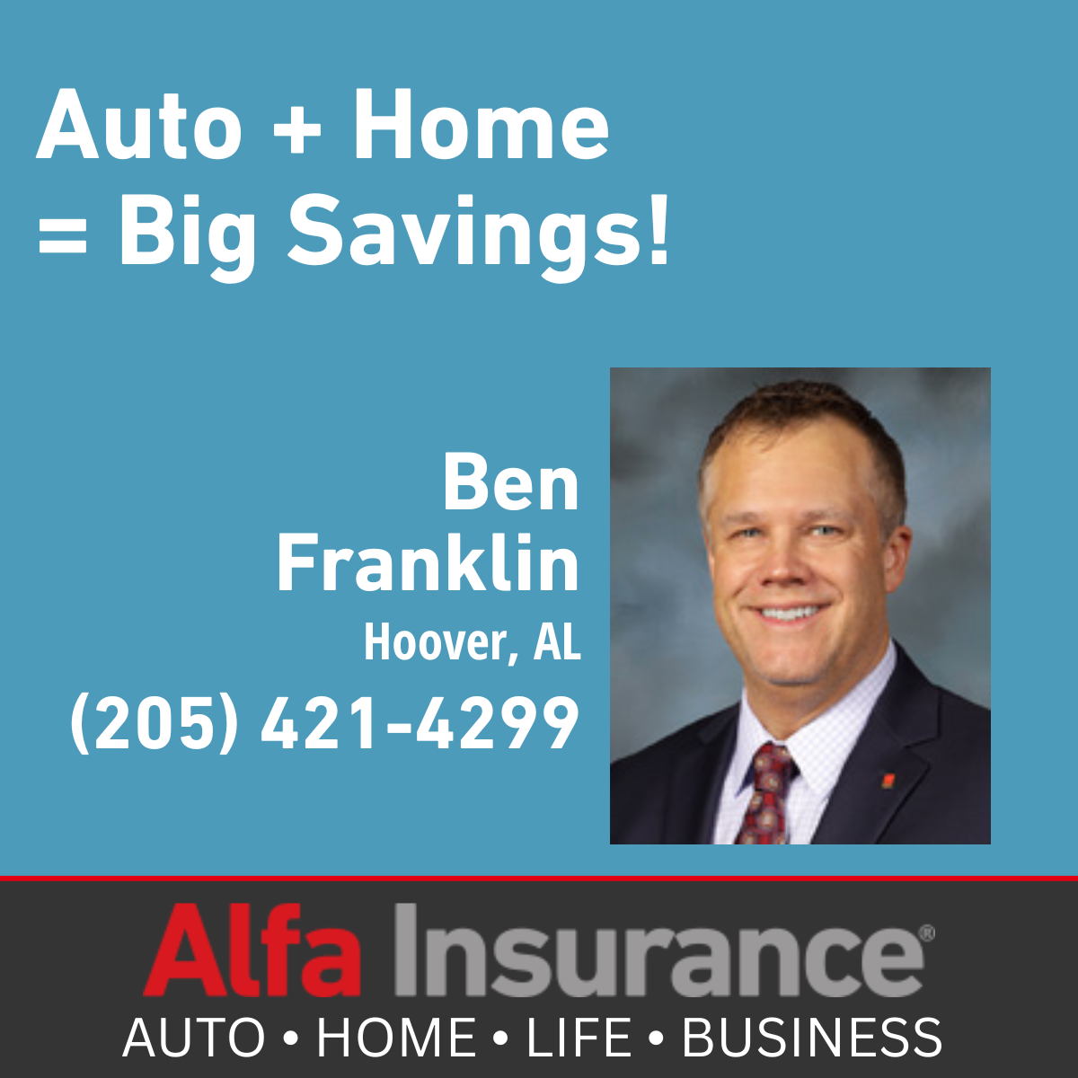 Ben Franklin - ALFA Insurance Facebook ad: Franklin Agency Inc