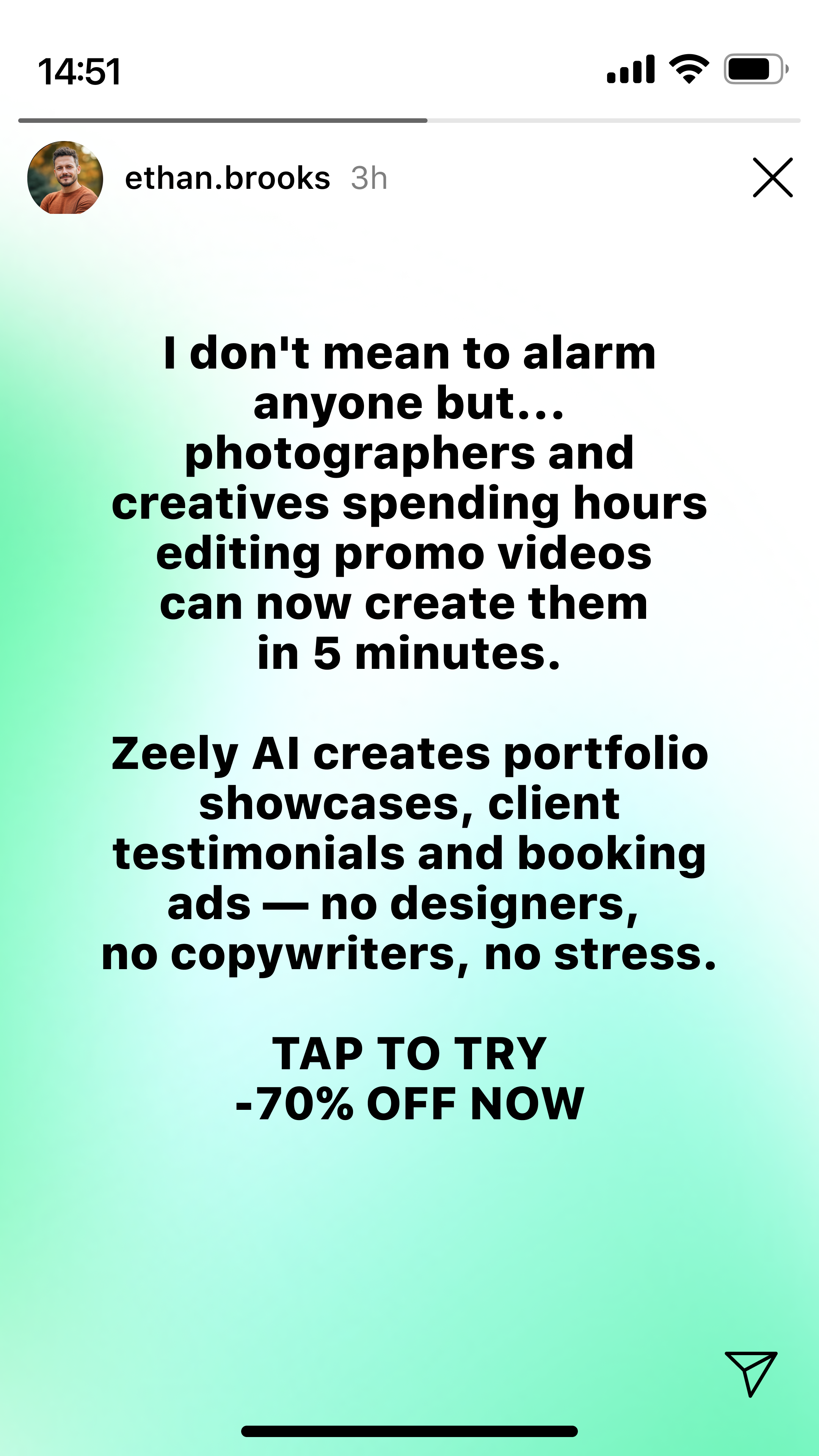 Zeely Facebook ad