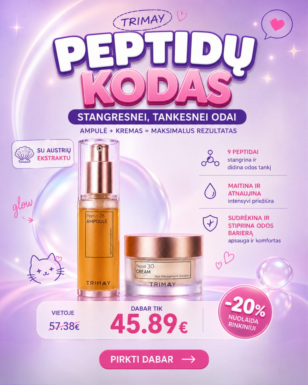 Asian Blossom korėjietiška kosmetika Facebook ad