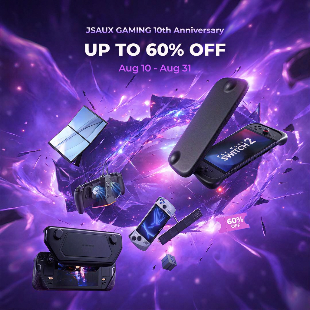 JSAUX Facebook ad: JSAUX 10th Anniversary Sale: Up To 60% Off!