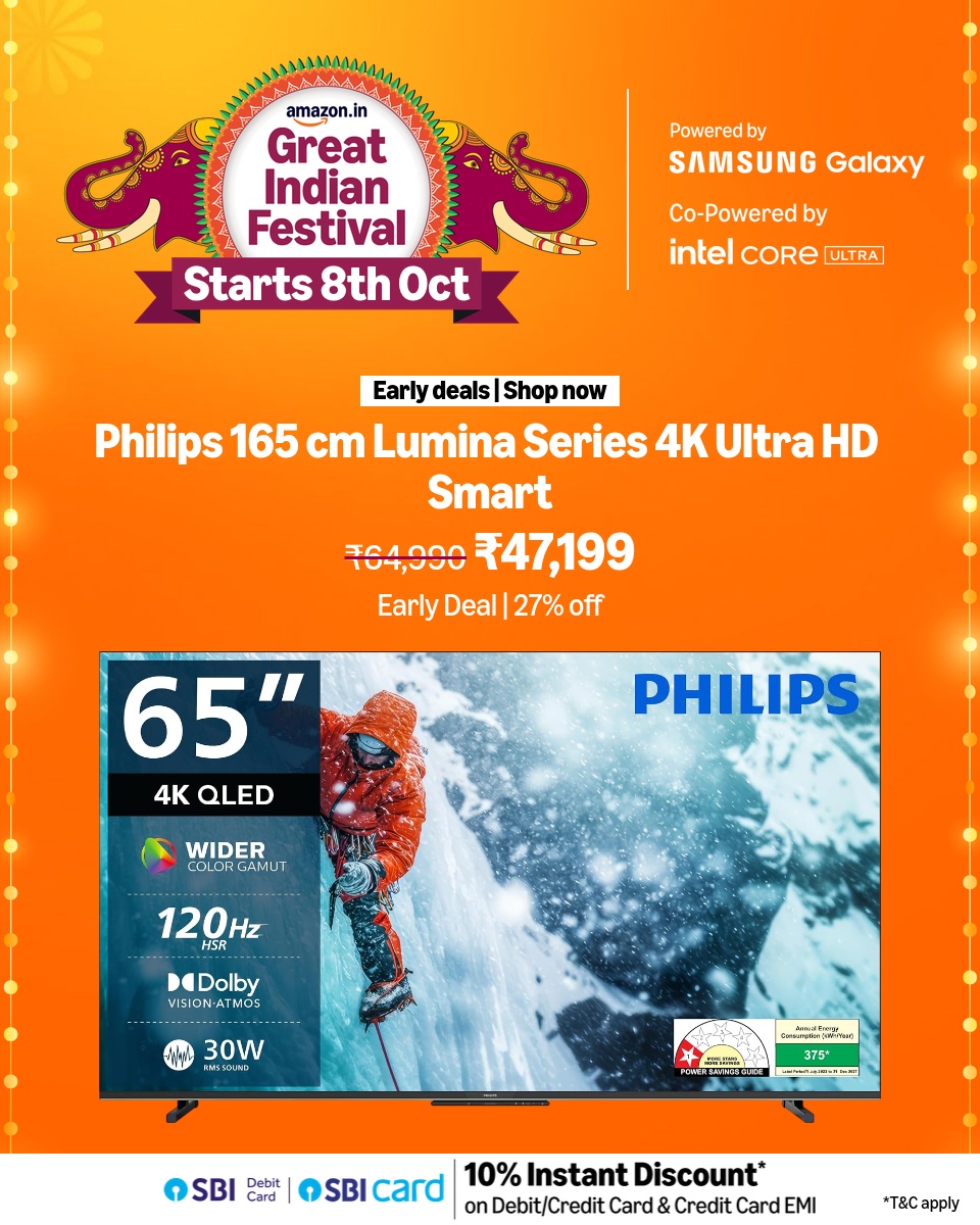 Amazon India Facebook ad: Amazon Great Indian Festival | Starts 8th Oct.