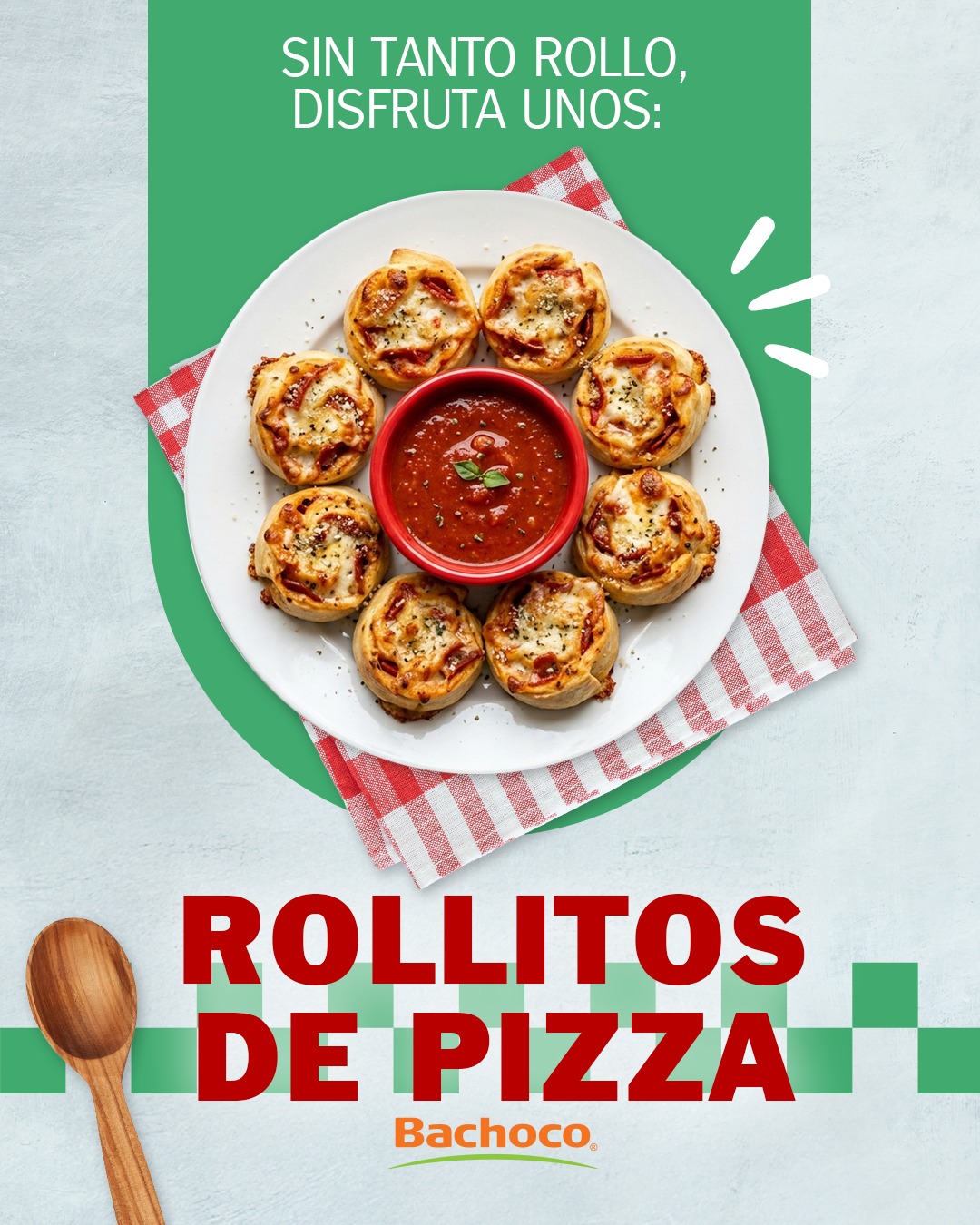 Bachoco Facebook ad: Todo cabe en un rollito sabiéndolo acomodar, ¡hasta…