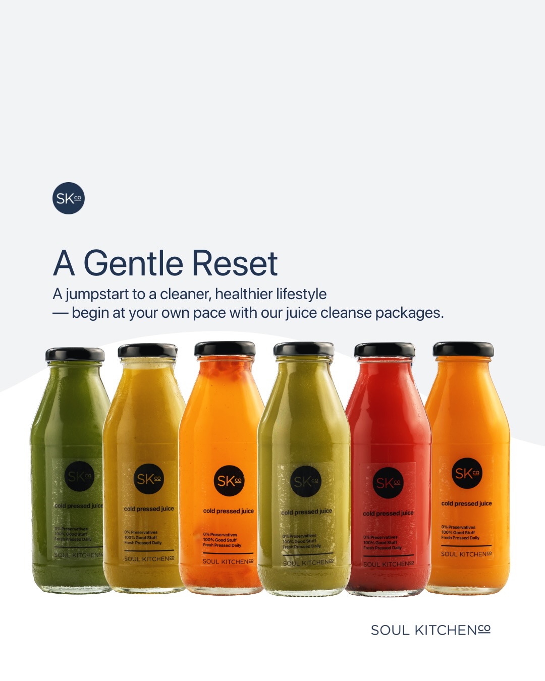 SOUL Kitchen Co. Facebook ad: A reset, approached with care.