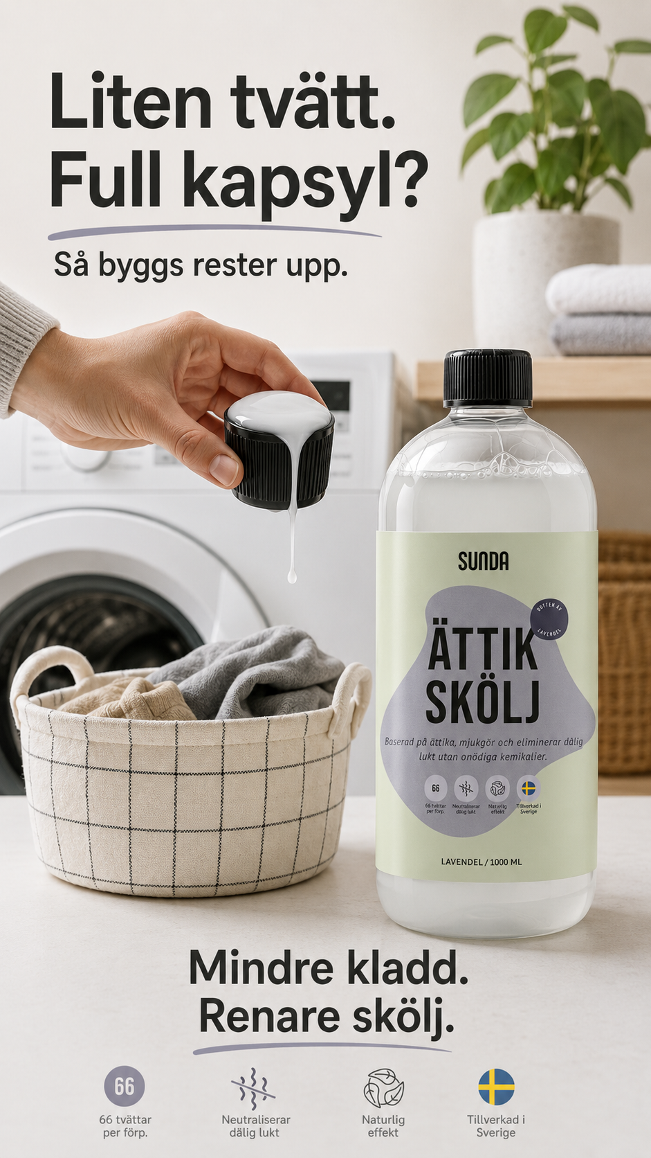 Sunda Facebook ad: Testa Sunda ättikskölj.