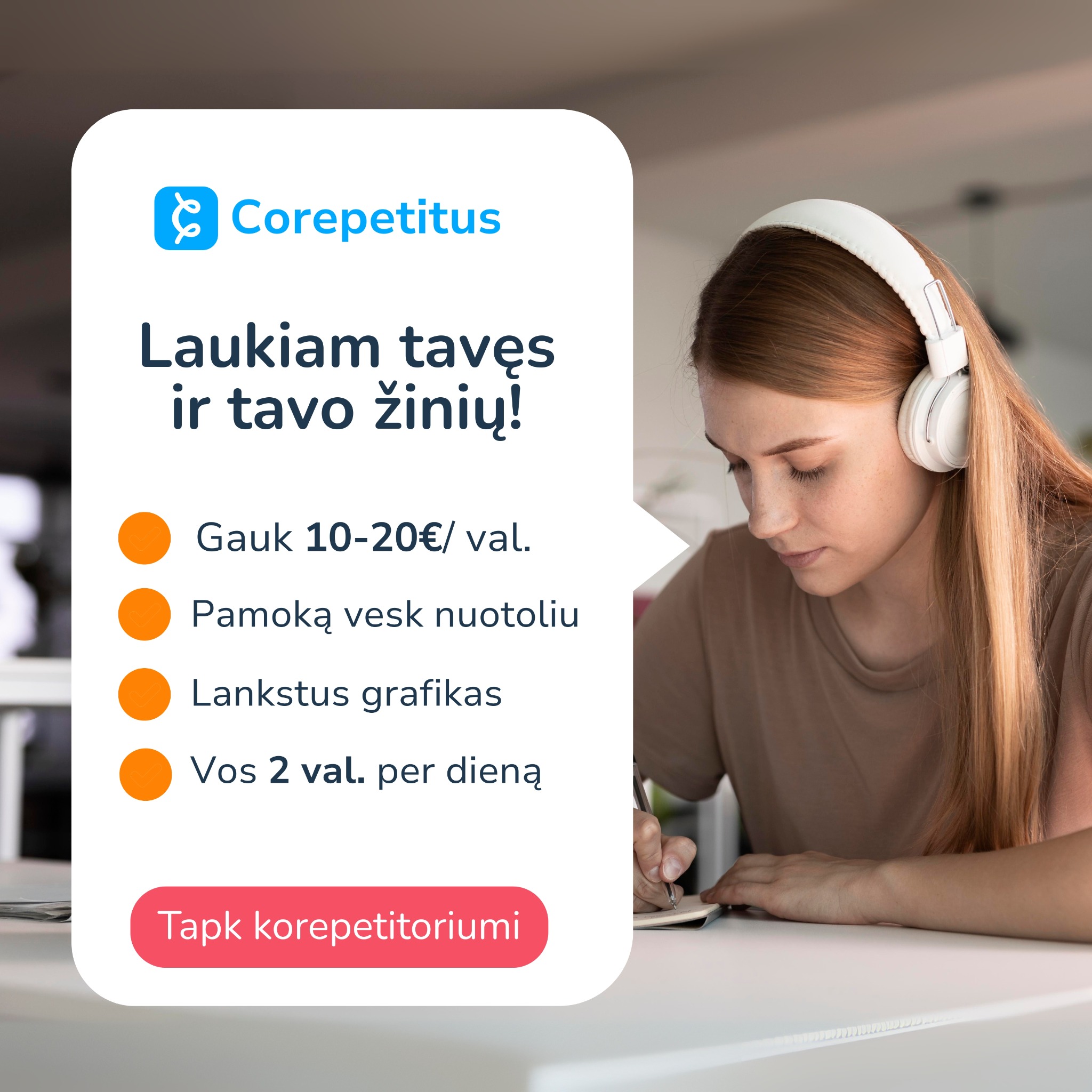Corepetitus Facebook ad