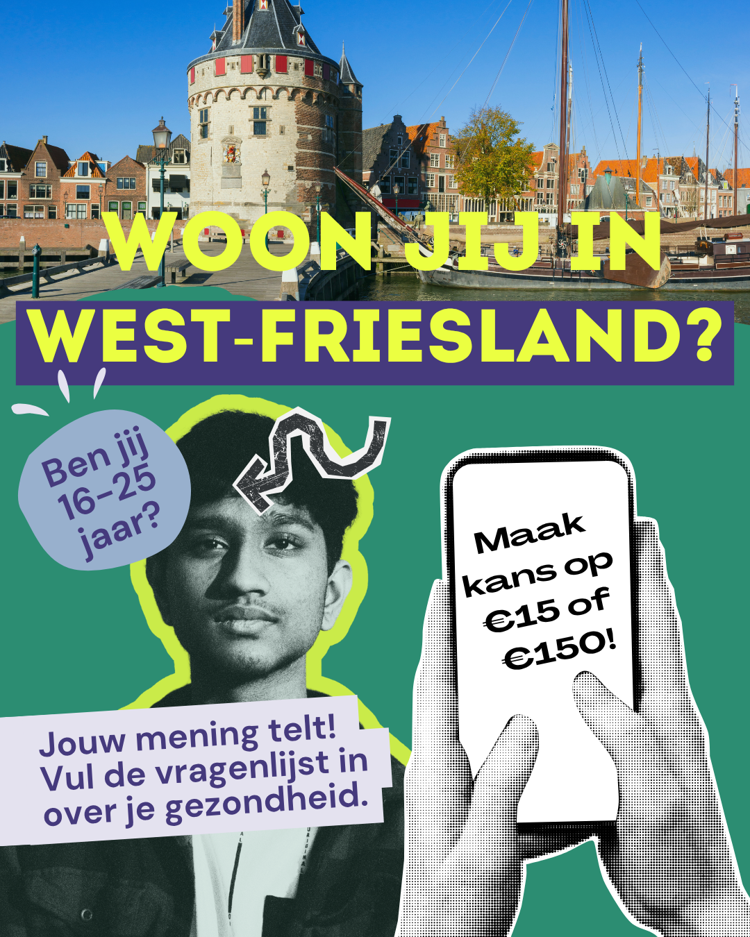 Gezondheidsmonitor Jongvolwassenen Noord-Holland Noord 2026 Facebook ad