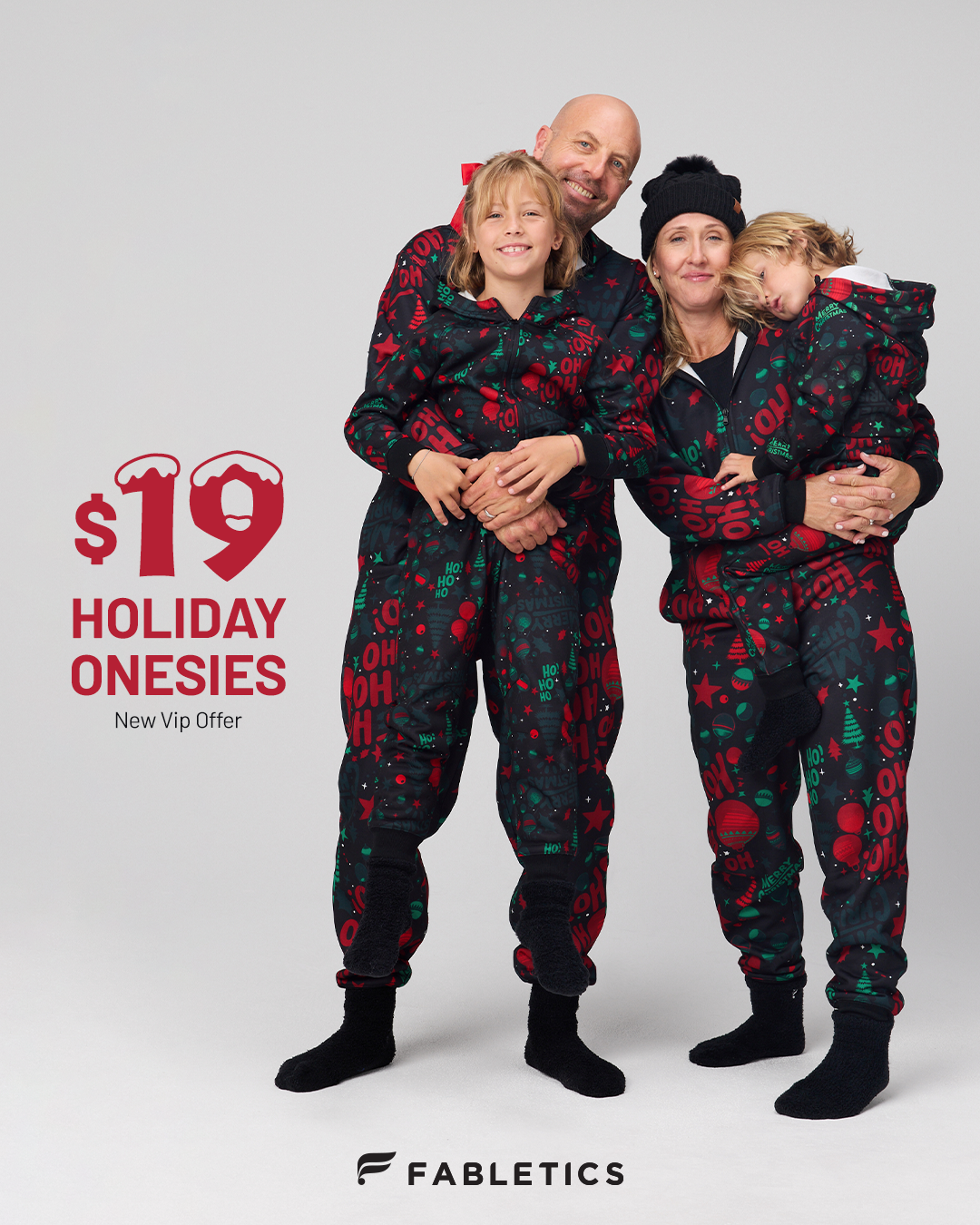 Fabletics Facebook ad: ONESIES ARE BACK!