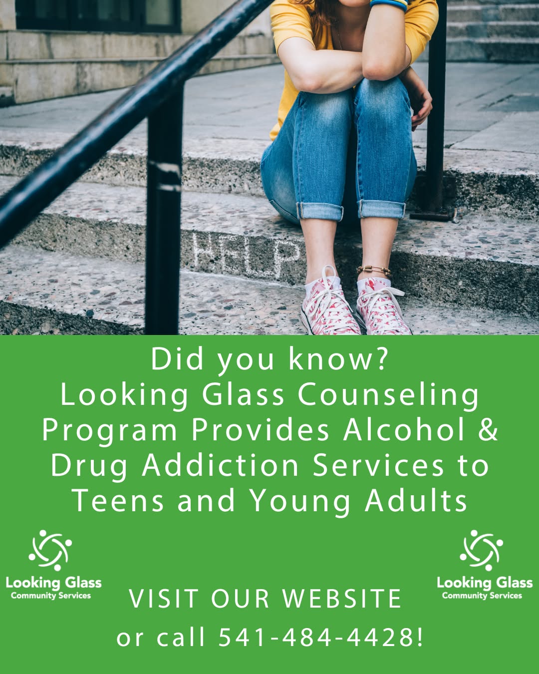 Looking Glass Facebook ad: The Looking Glass Counseling Program offers outpatient…