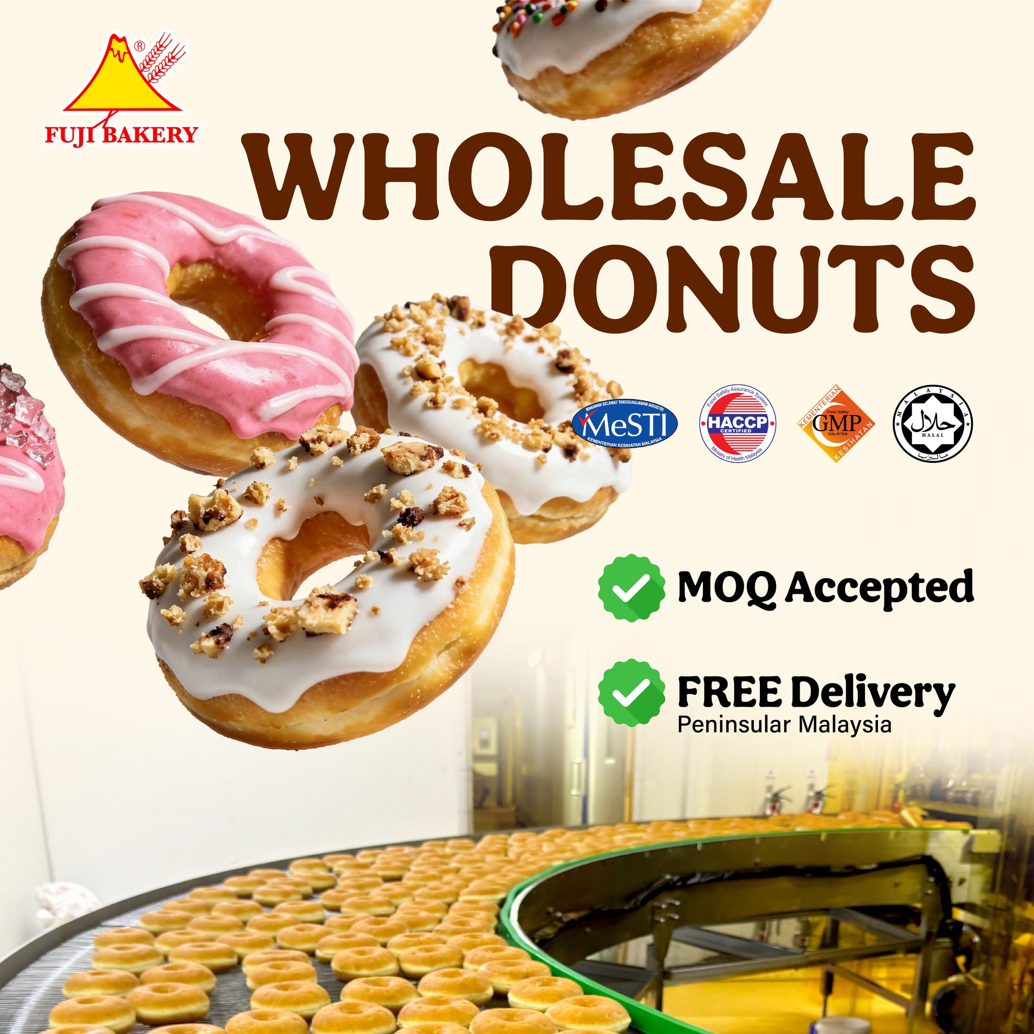 Fuji Bakery Facebook ad: Nak Cari Supplier Donut?