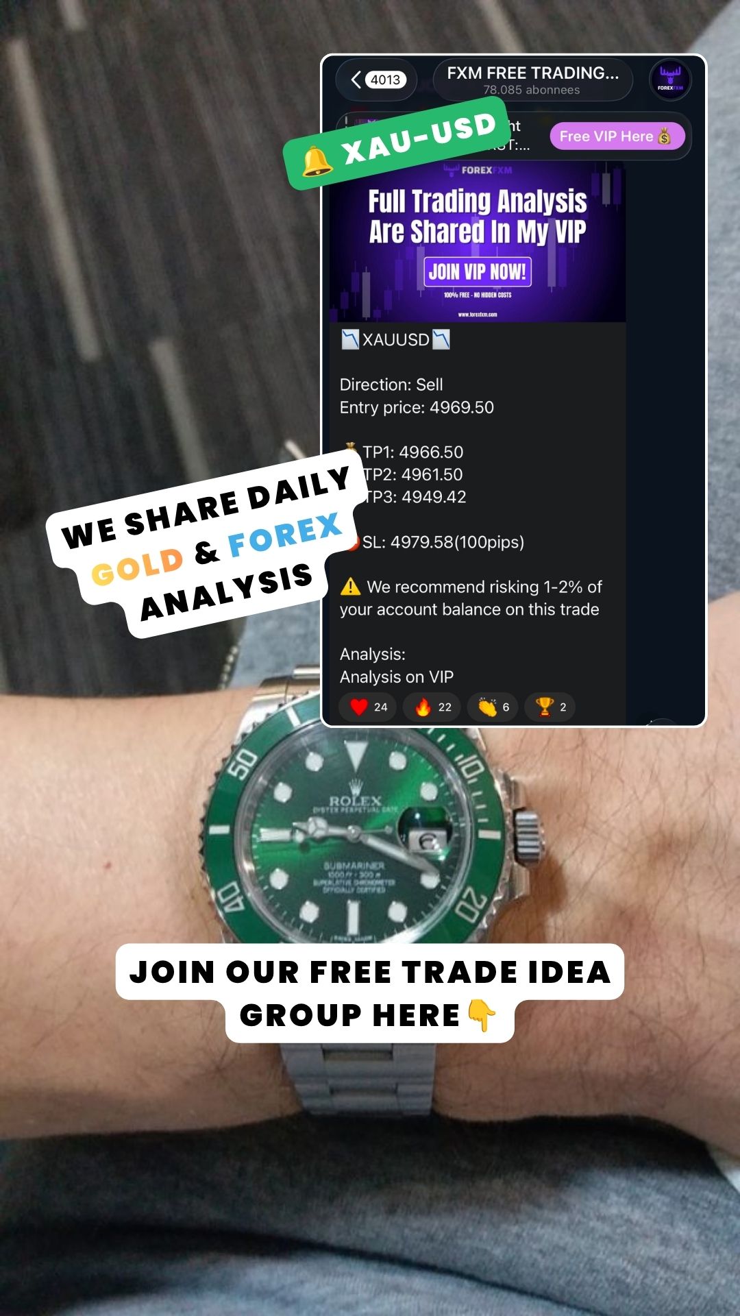 FXM Original Facebook ad: Get Access Now