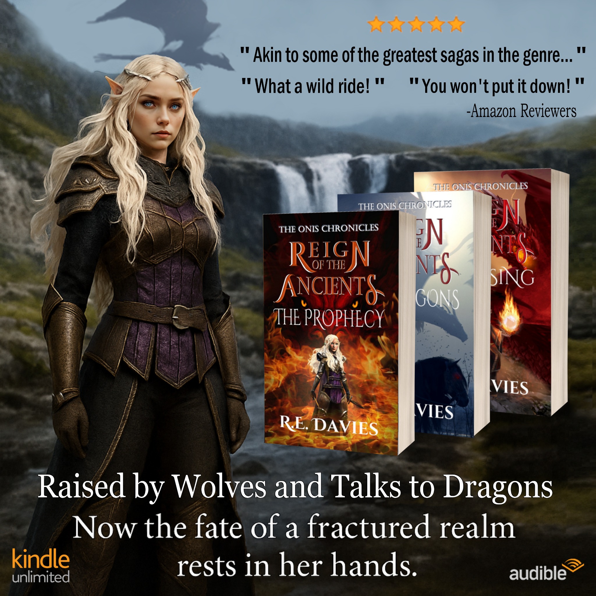 R.E. Davies Facebook ad: Epic Fantasy Best Seller!