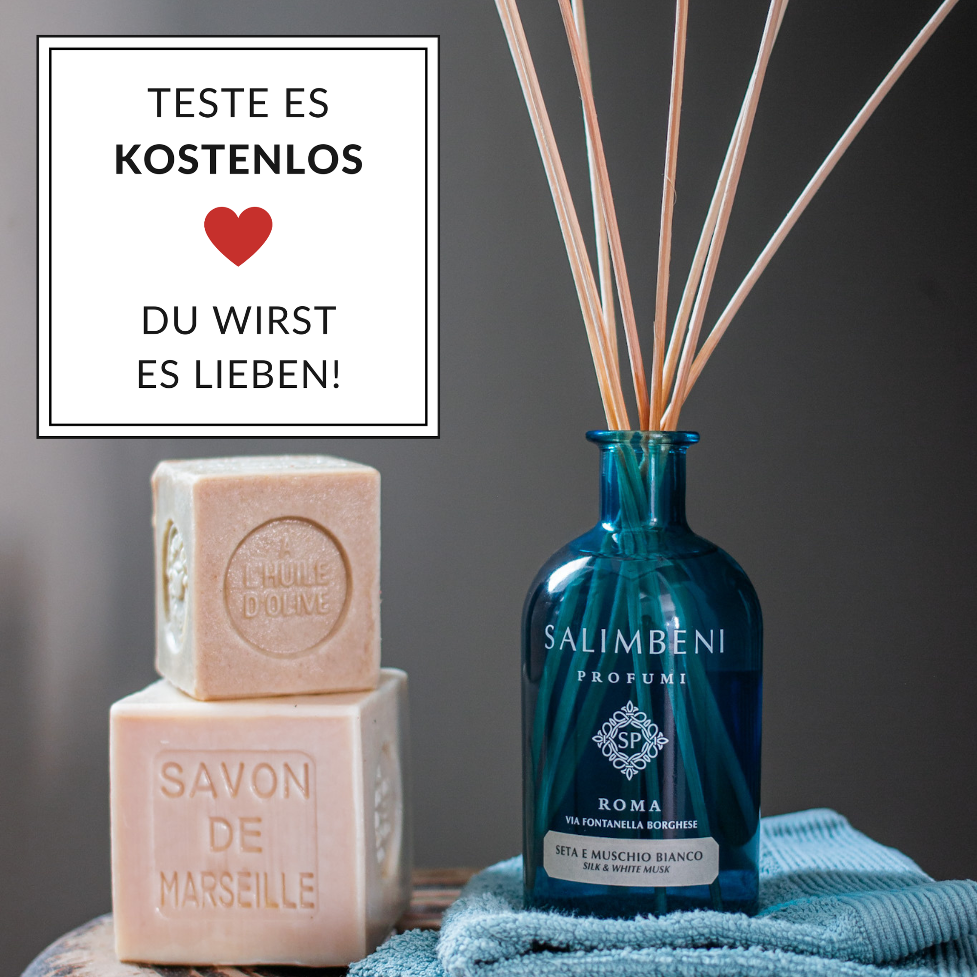 Salimbeni Profumi Facebook ad: KOSTENLOS TESTEN